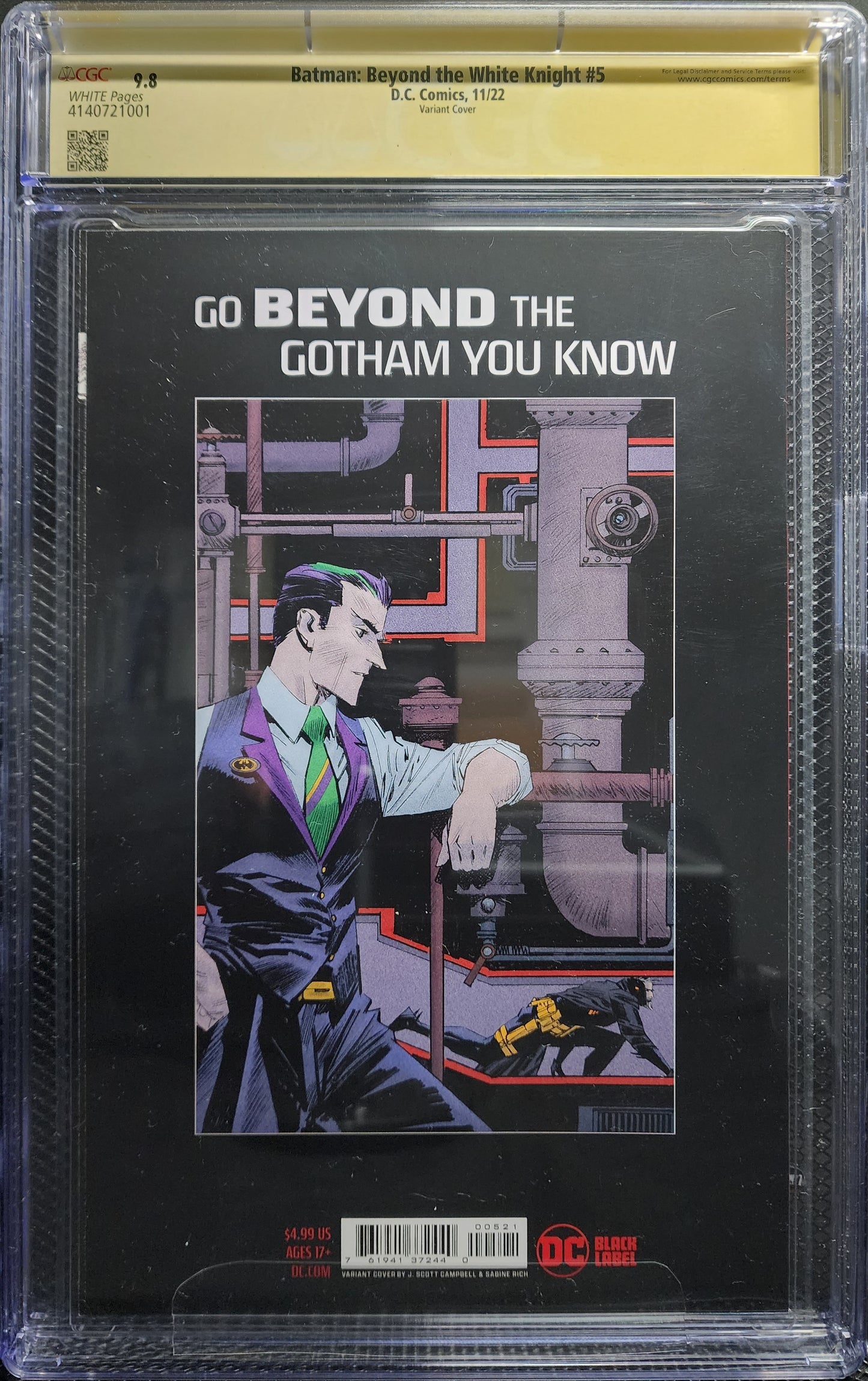 Batman: Beyond The White Knight #5 CGC 9.8 Signature Series (2022)