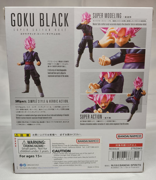 Dragon Ball Super S.H. Figuarts Goku Black Super Saiyan Rose Action Figure