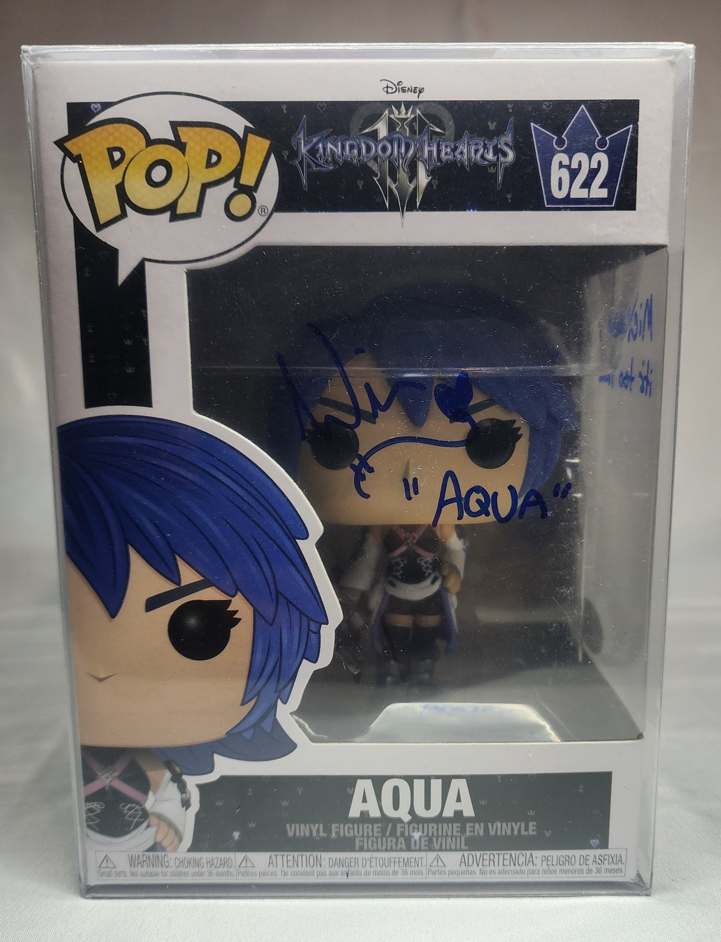 Pop Kingdom Hearts Aqua #622 Signed