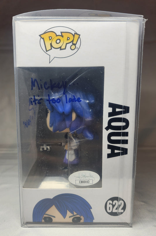 Pop Kingdom Hearts Aqua #622 Signed