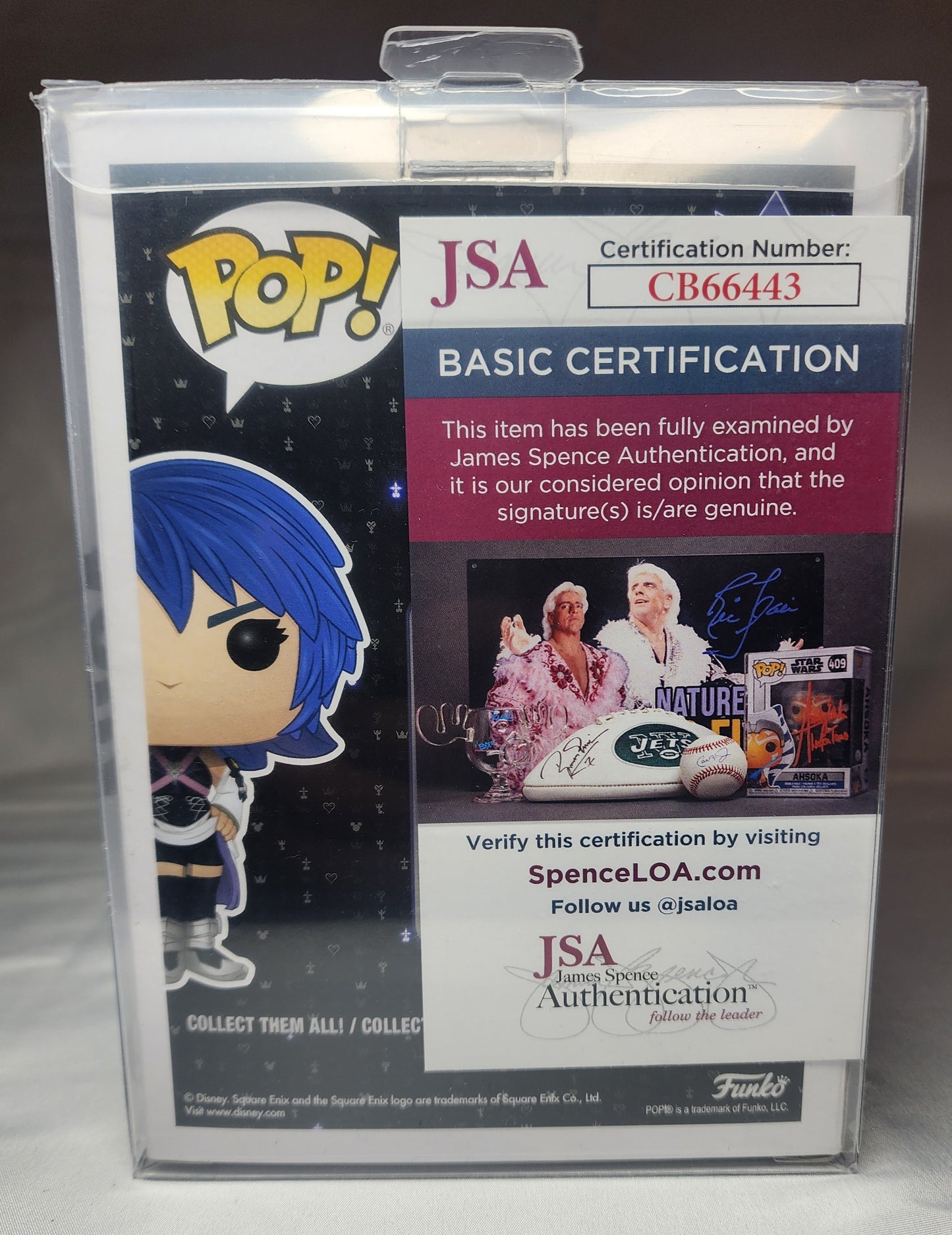 Pop Kingdom Hearts Aqua #622 Signed