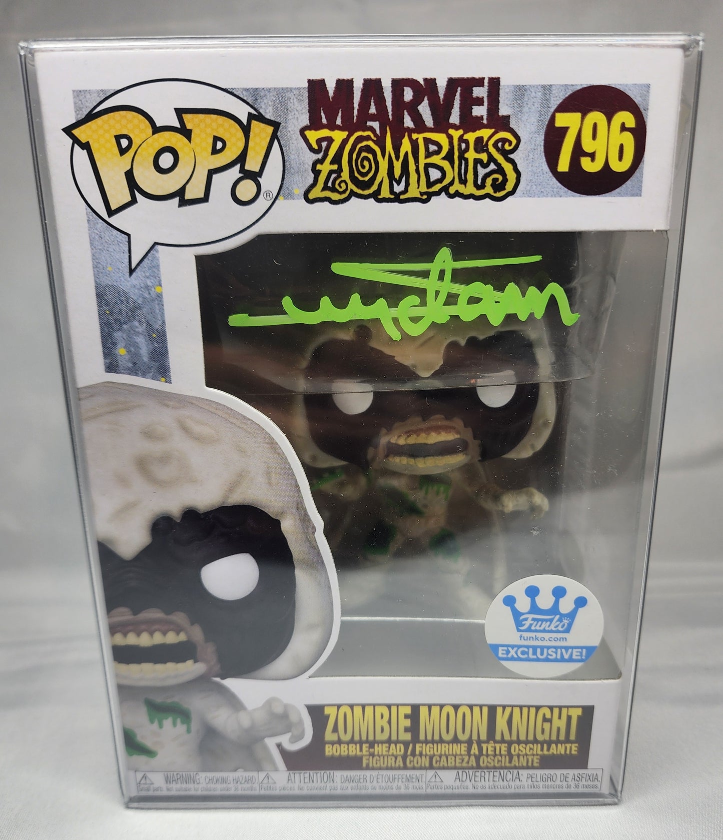 Pop Marvel Zombie Moon Knight #796 Funko Exclusive Signed