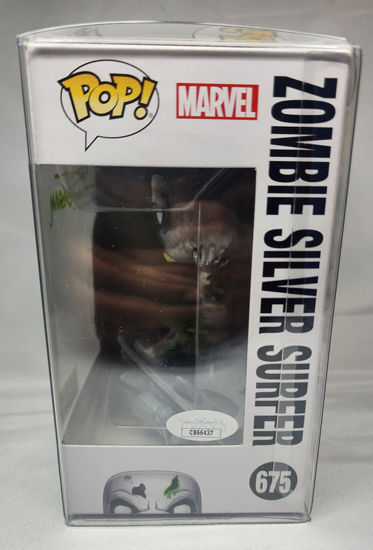 Pop Marvel Zombie Silver Surfer #675 Hot Topic Exclusive Signed