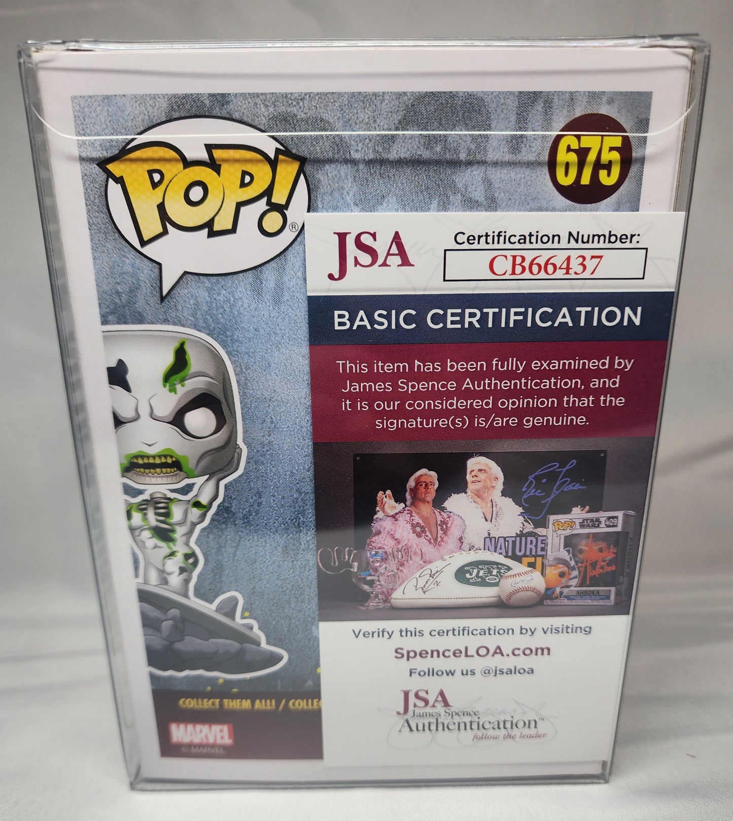 Pop Marvel Zombie Silver Surfer #675 Hot Topic Exclusive Signed