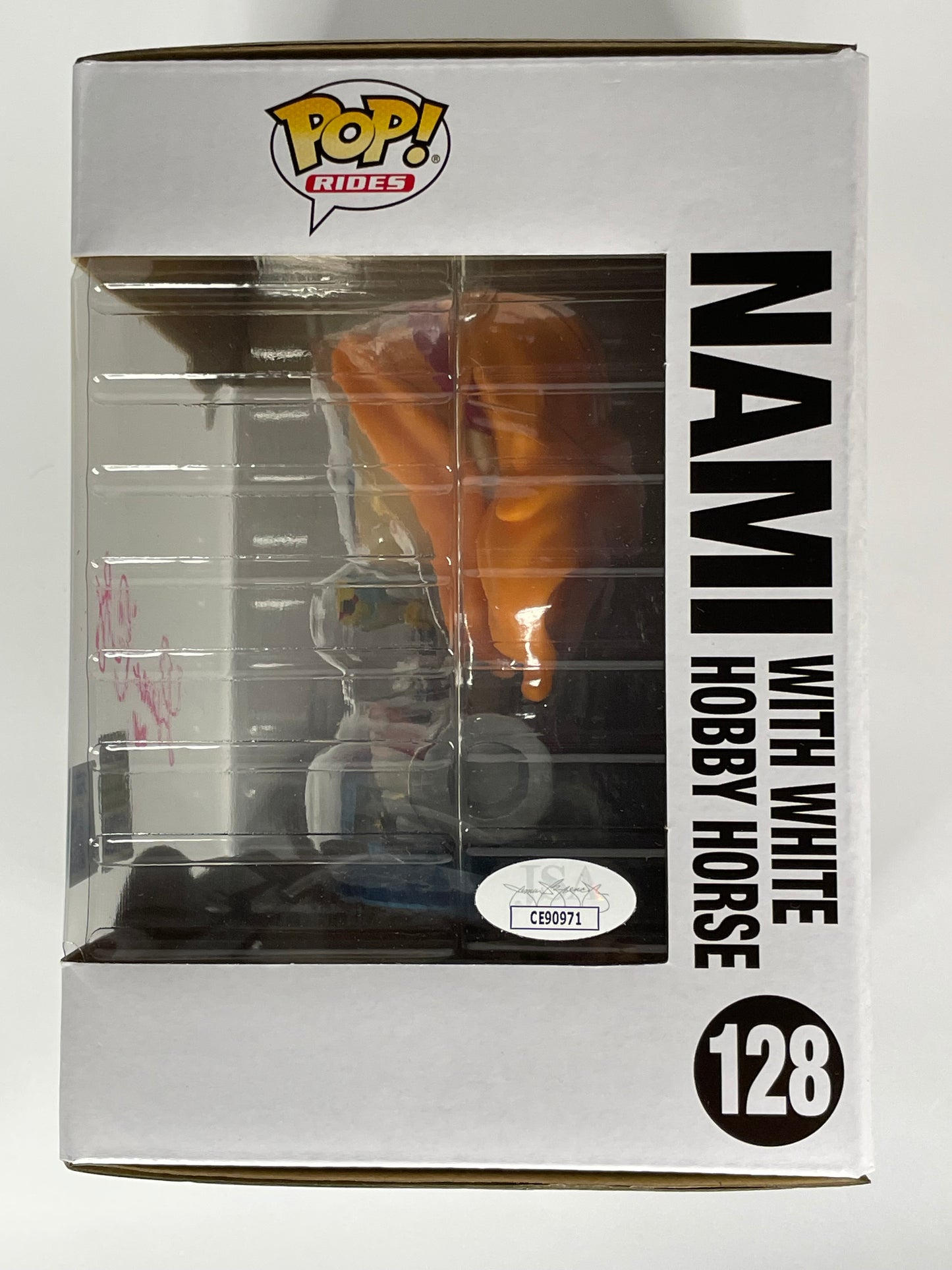Funko Pop! Rides One Piece Nami with White Hobby Horse #128 - Signed - JSA