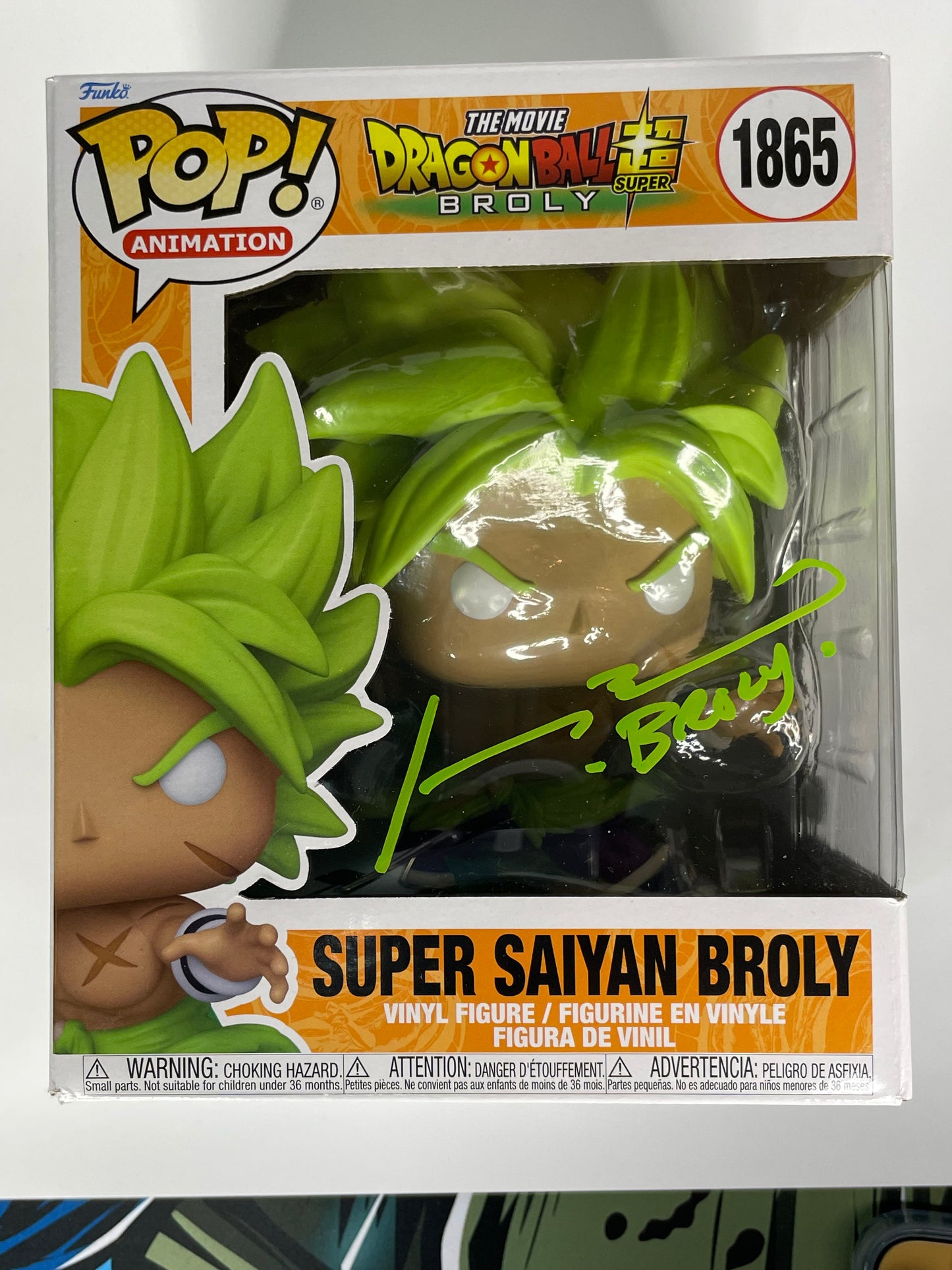 Funko Pop! Dragon Ball Super Broly #1865 Signed JSA