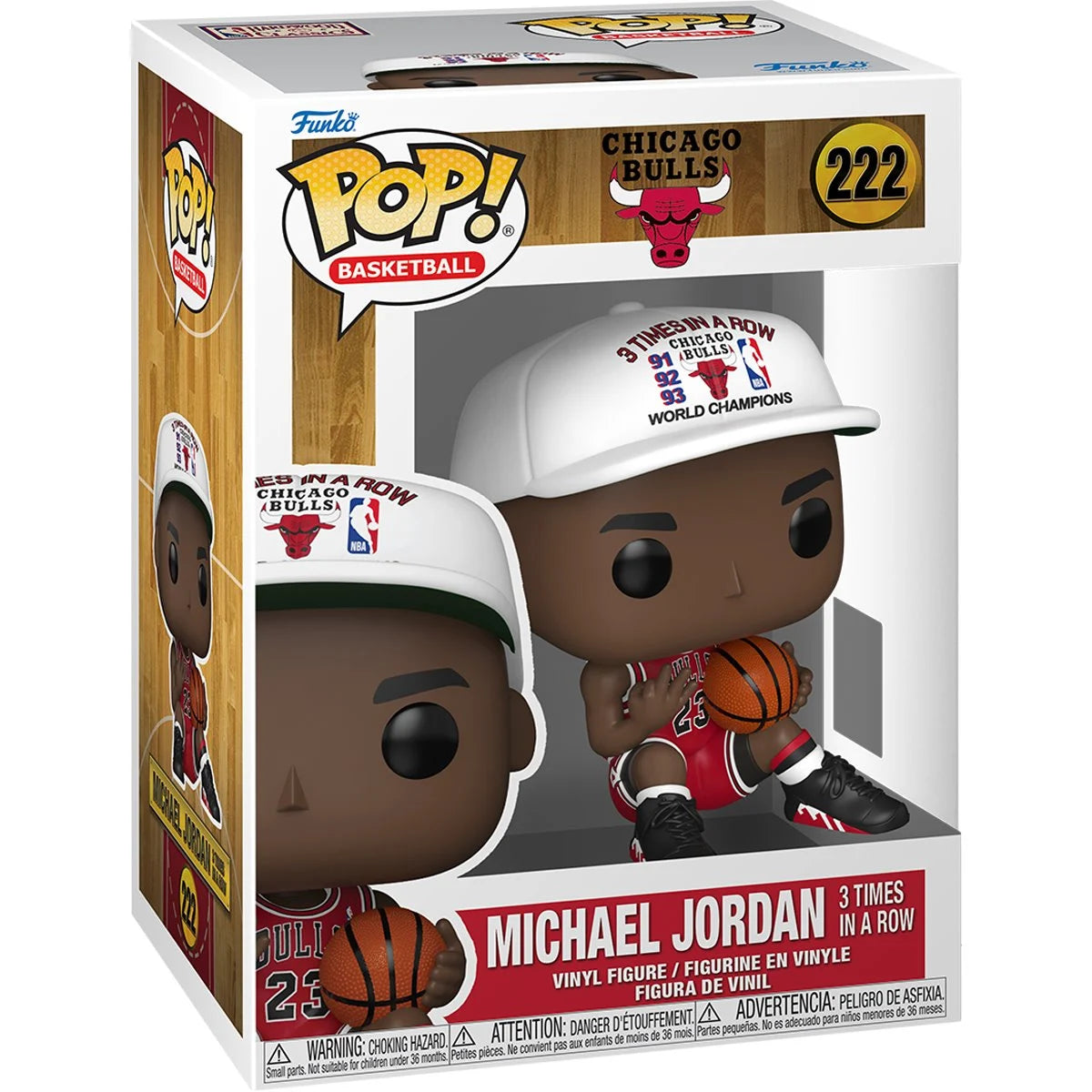 (PRE-ORDER) NBA Bulls Michael Jordan 3 Times in a Row Pop! Vinyl Figure