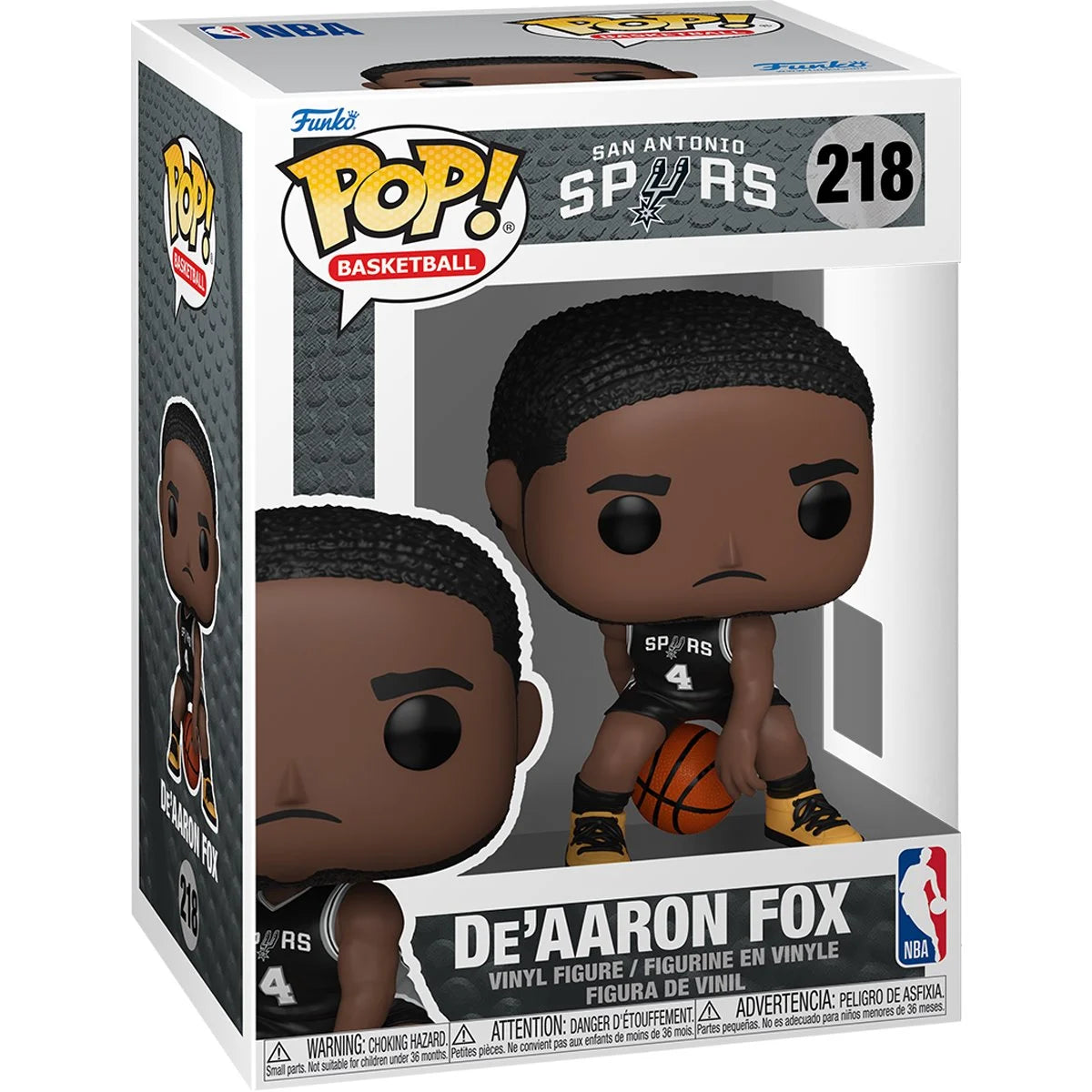 (PRE-ORDER) NBA Spurs De'Aaron Fox Funko Pop! Vinyl Figure #218