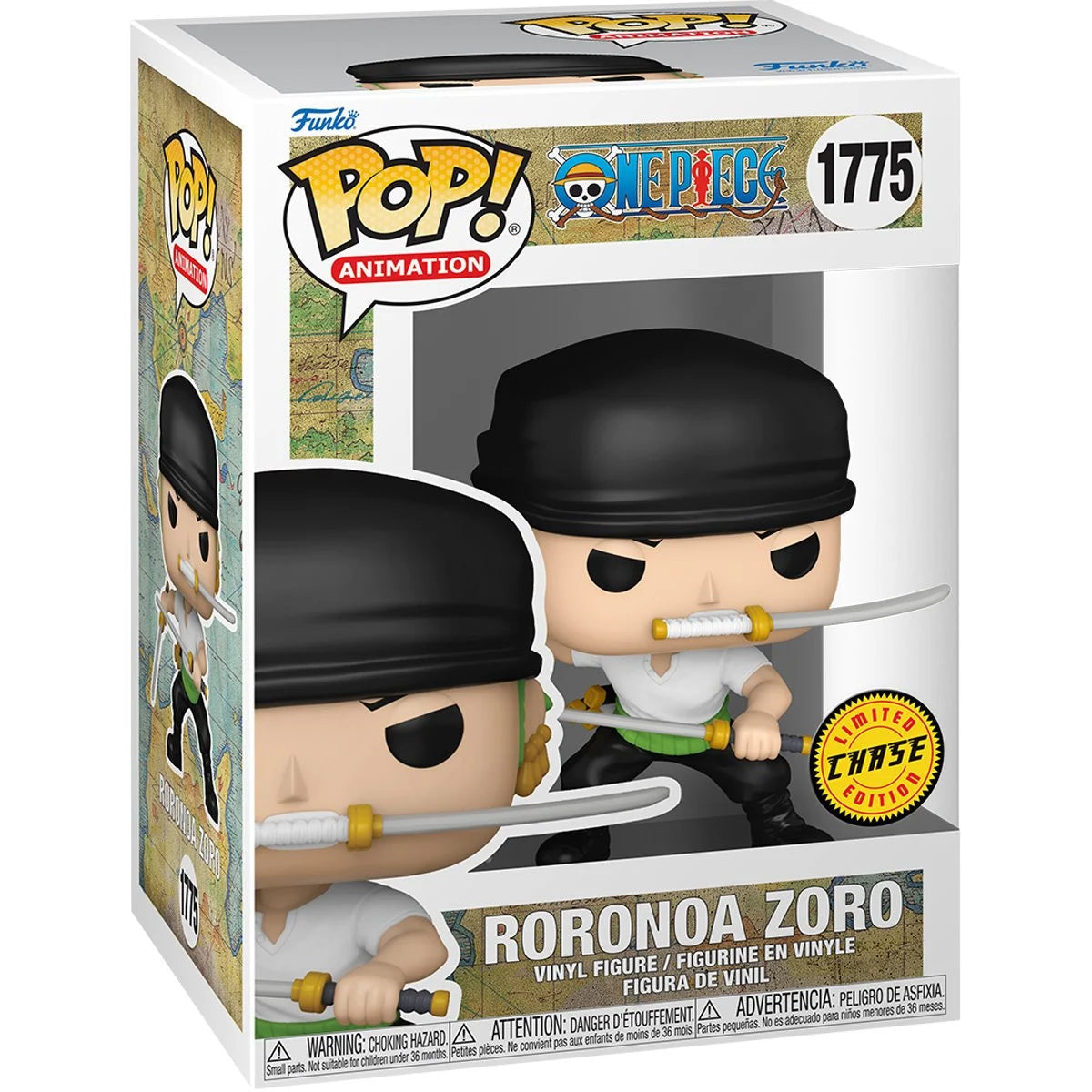 One Piece Roronoa Zoro with Swords (2024) Funko Pop! Vinyl Figure #1775 Chase
