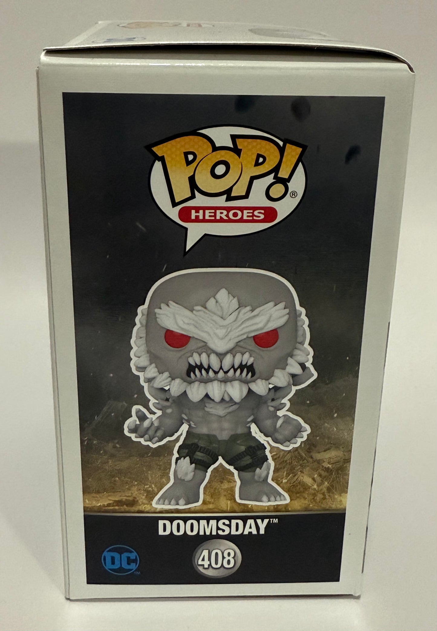 Pop Heroes Injustice Gods Among Us Doomsday #408 Signed by Sam Witwer