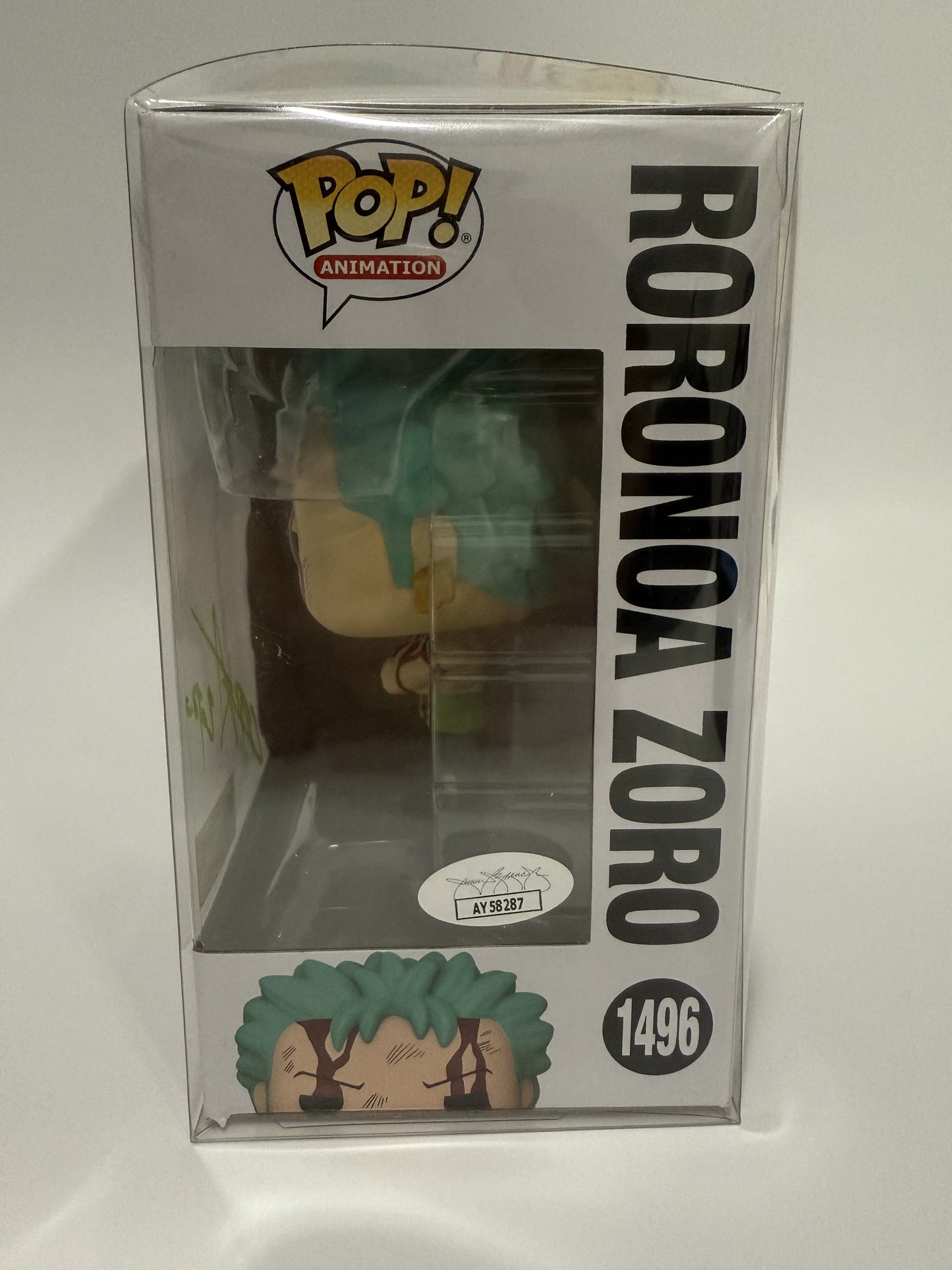 Funko Pop! Animation #1496 Roronoa Zoro Hot Topic Exclusive - Signed