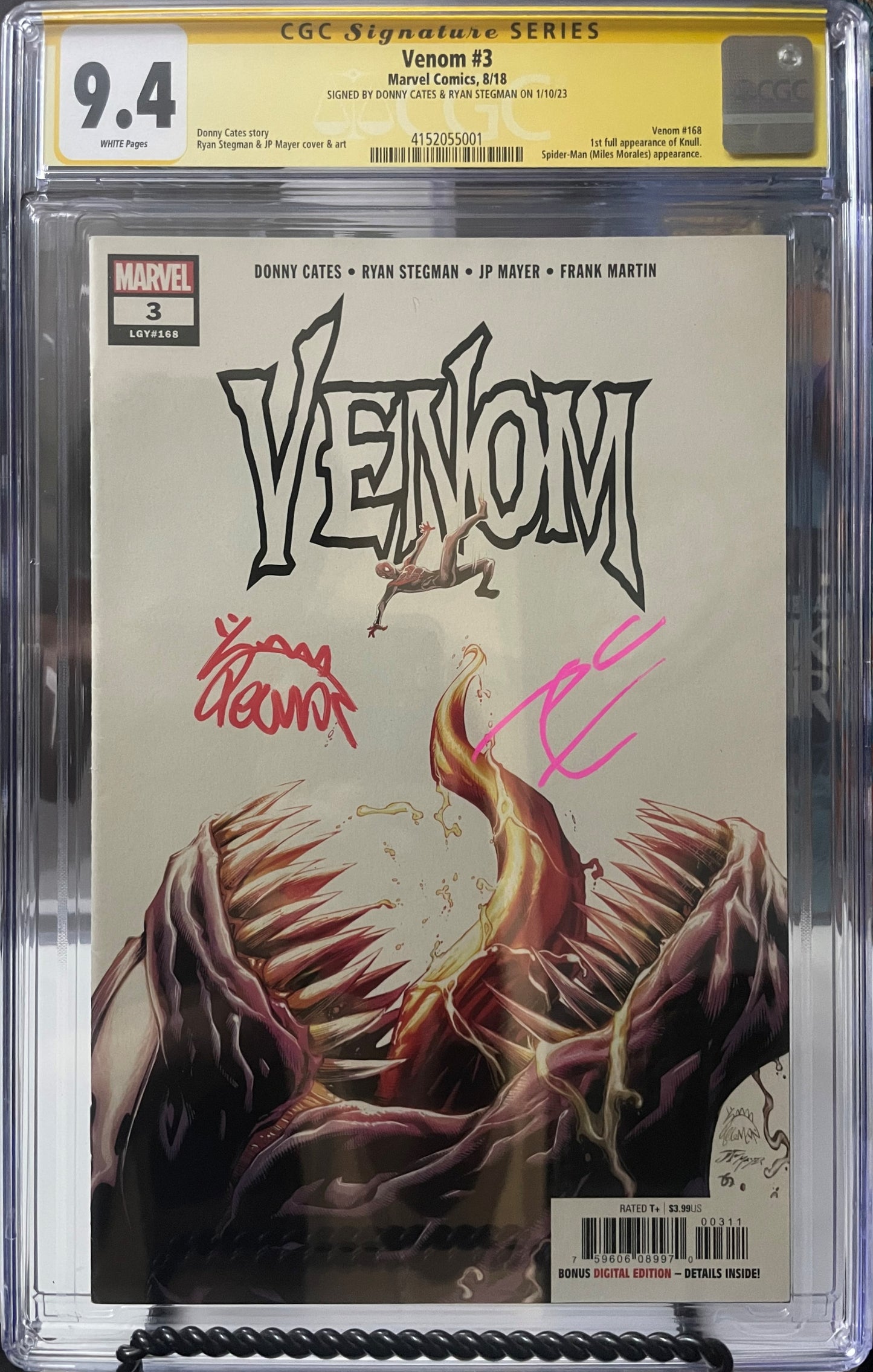 VENOM #3 CGC 9.4 SIGNATURE SERIES