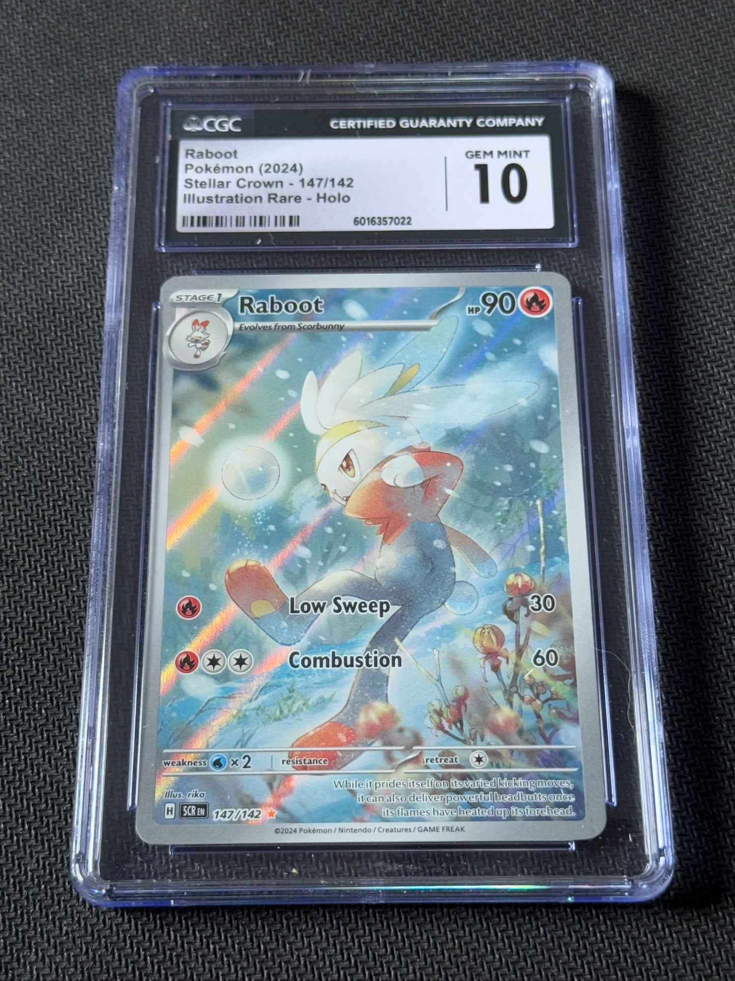 POKEMON TCG: Raboot: Stellar Crown - 147/142 CGC Gem Mint 10