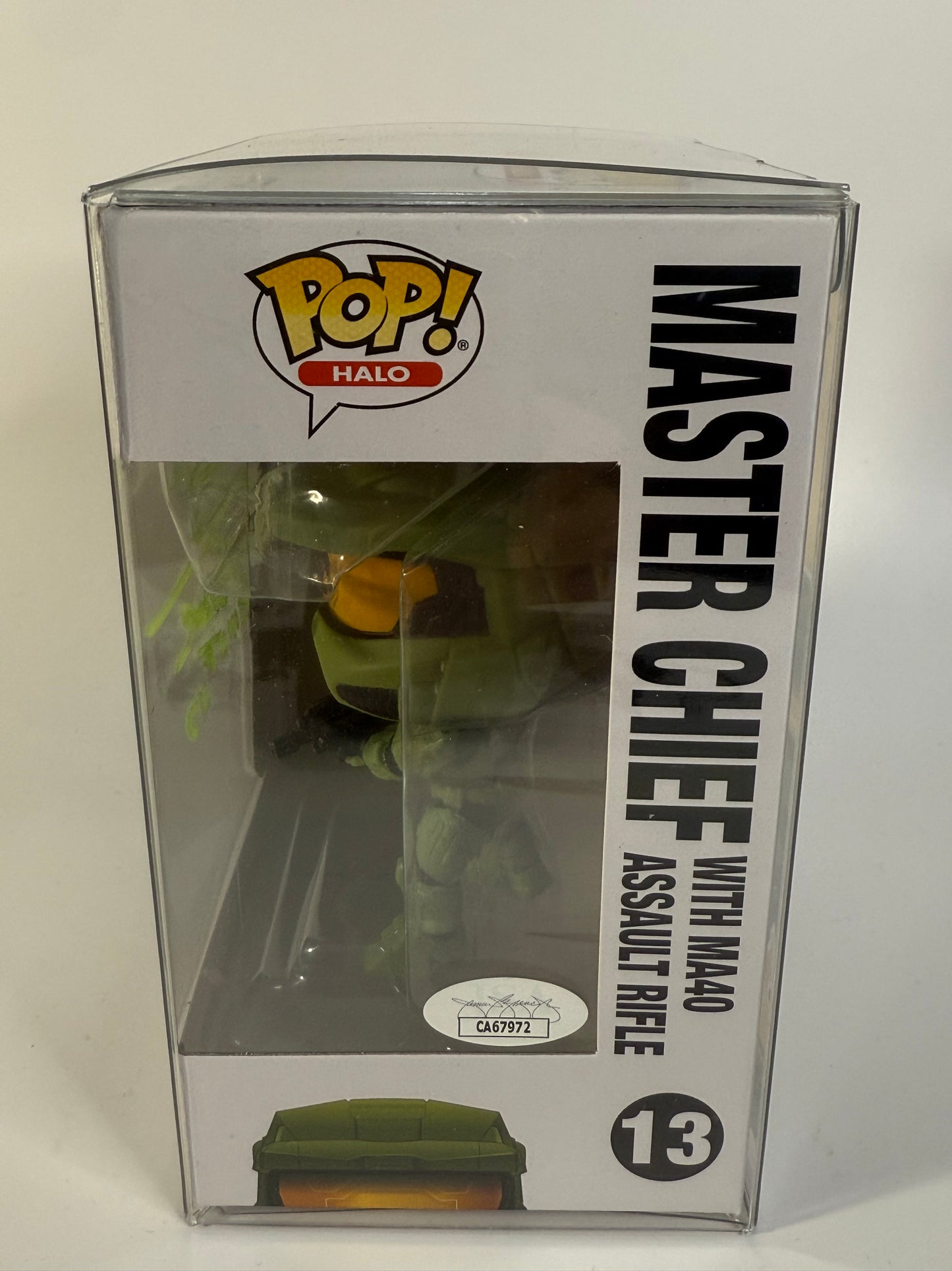 Pop Halo Halo Master Chief With MA40 Assault Rifle #13 Signed