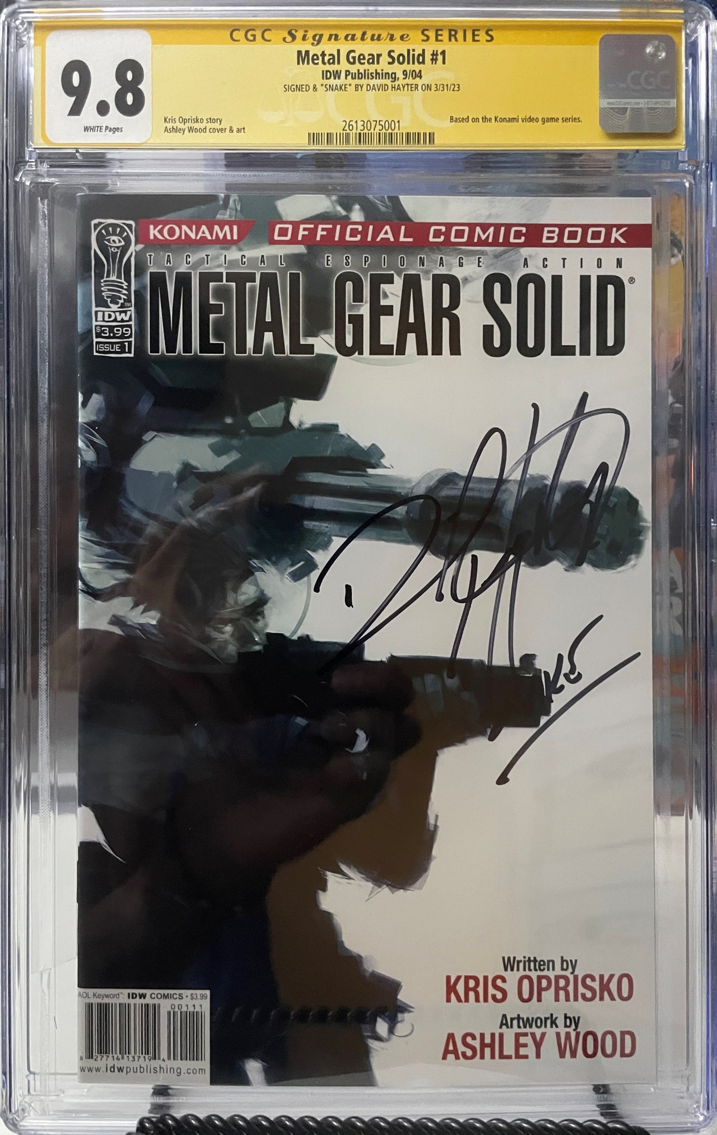 METAL GEAR SOLID #1 CGC 9.8 SIGNATURE SERIES (2004)