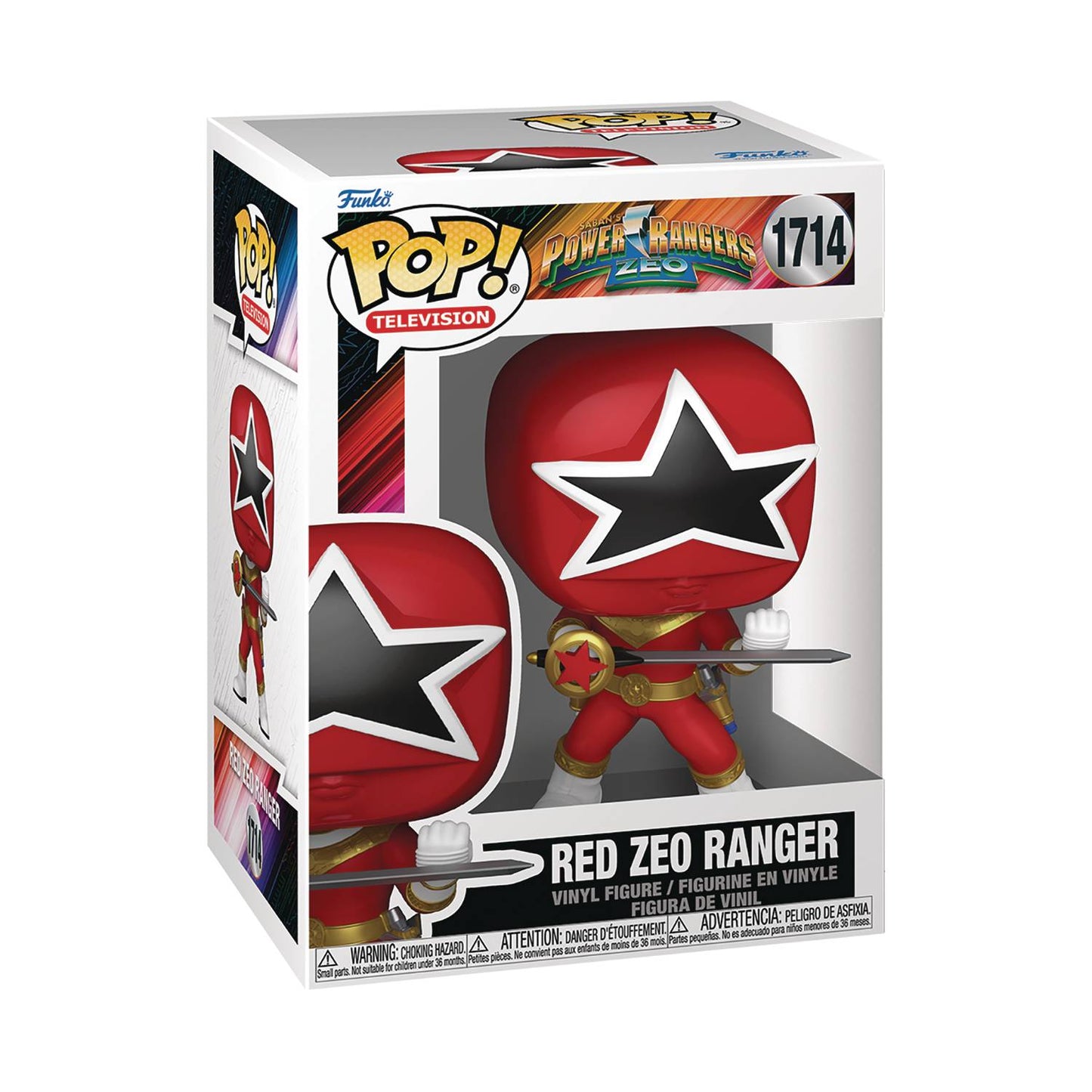 POP TV POWER RANGERS ZEO RED RANGER FIG