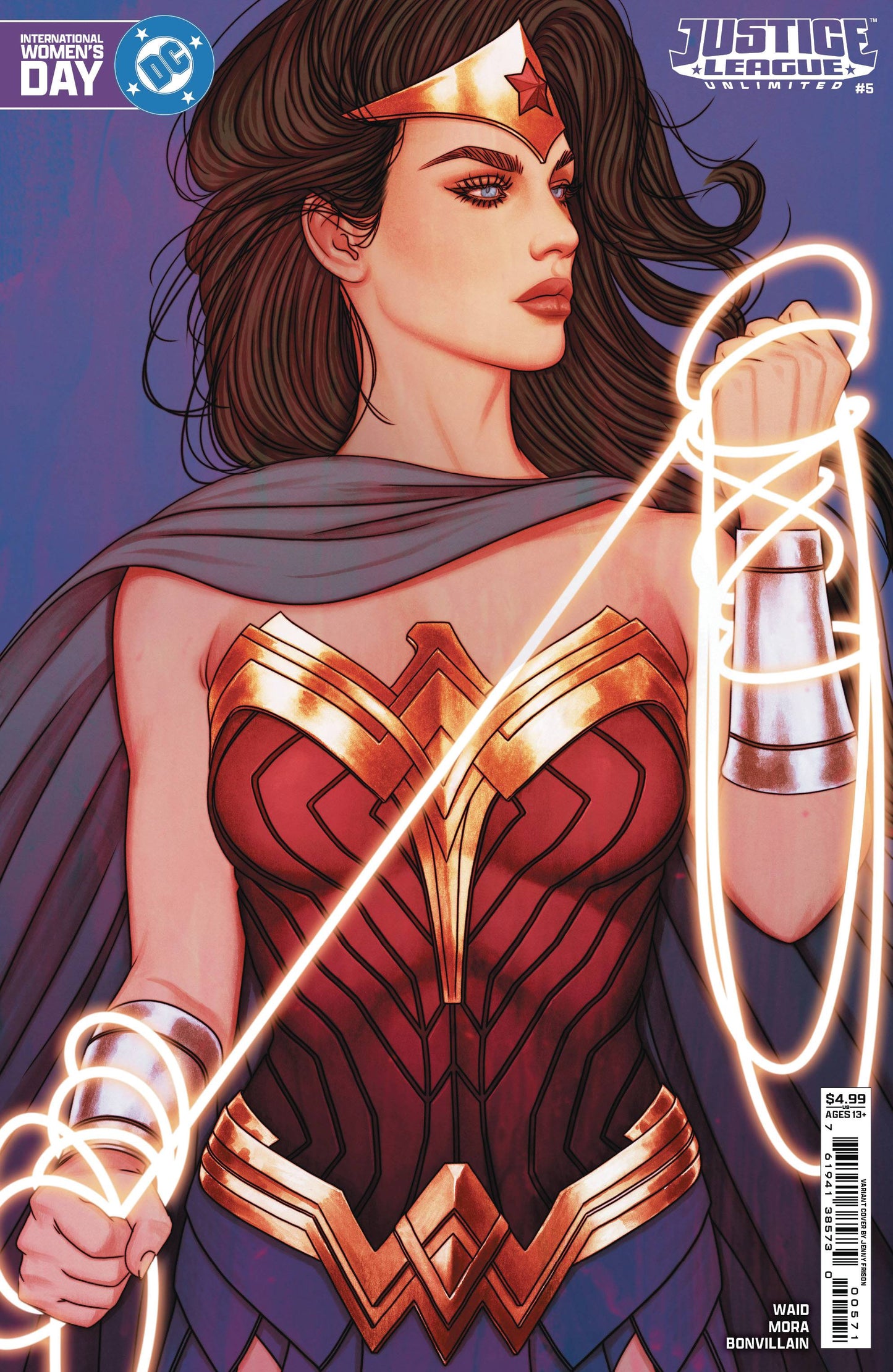 JUSTICE LEAGUE UNLIMITED #5 CVR E JENNY FRISON INTERNATION WOMENS DAY