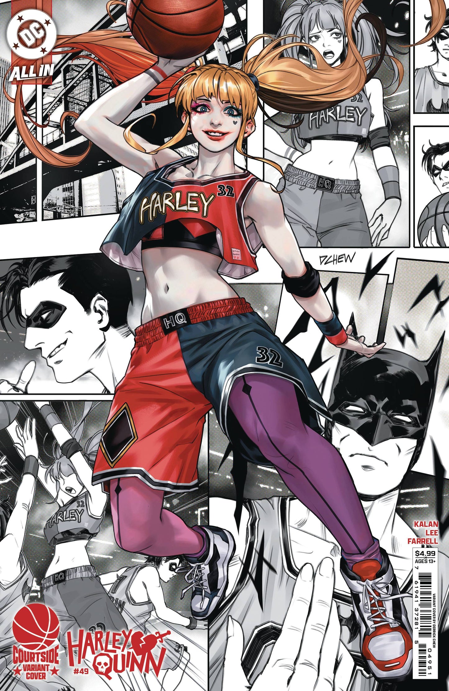 HARLEY QUINN #49 CVR D DERRICK CHEW COURTSIDE