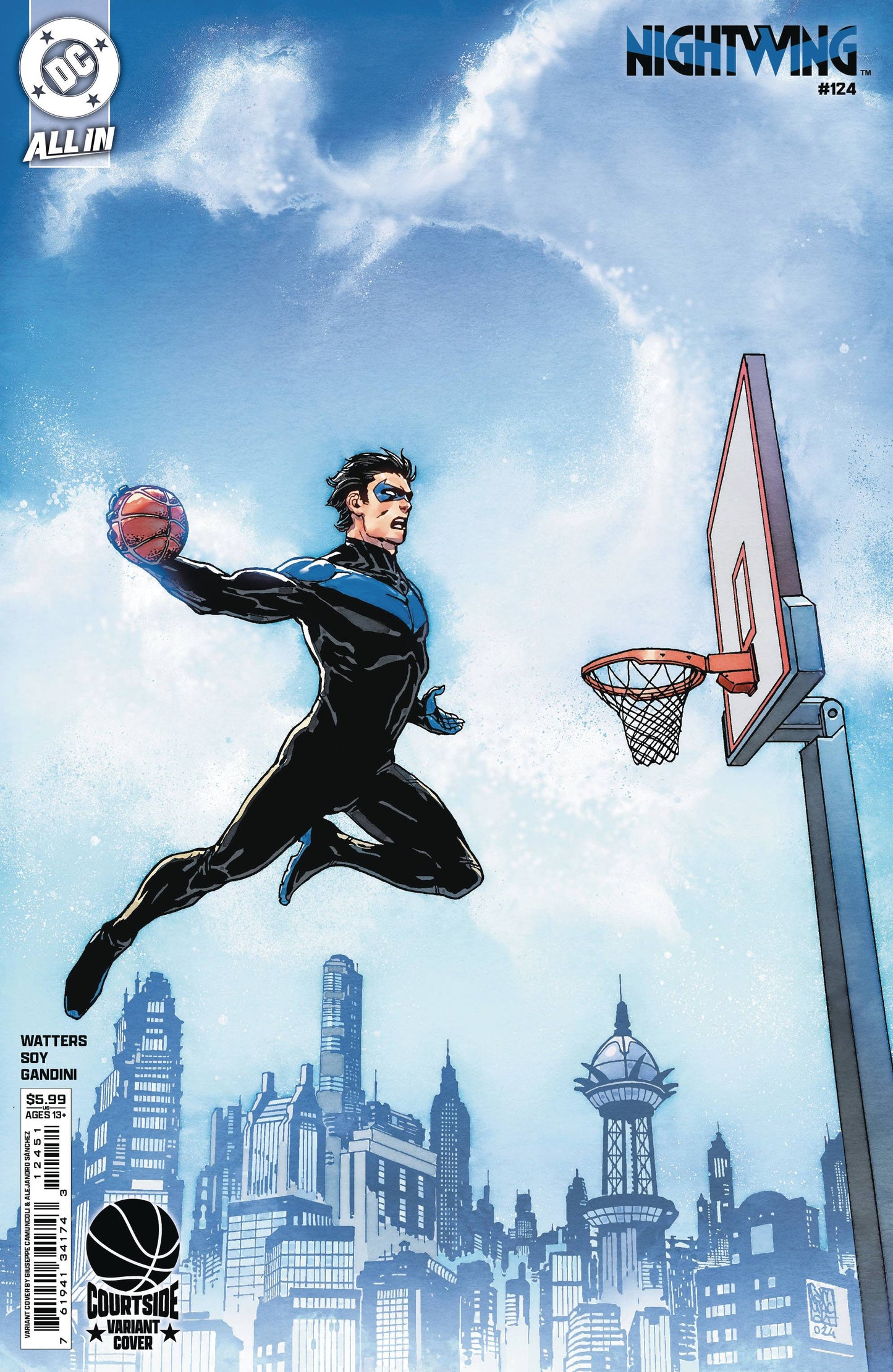 NIGHTWING #124 CVR D GIUSEPPE CAMUNCOLI COURTSIDE