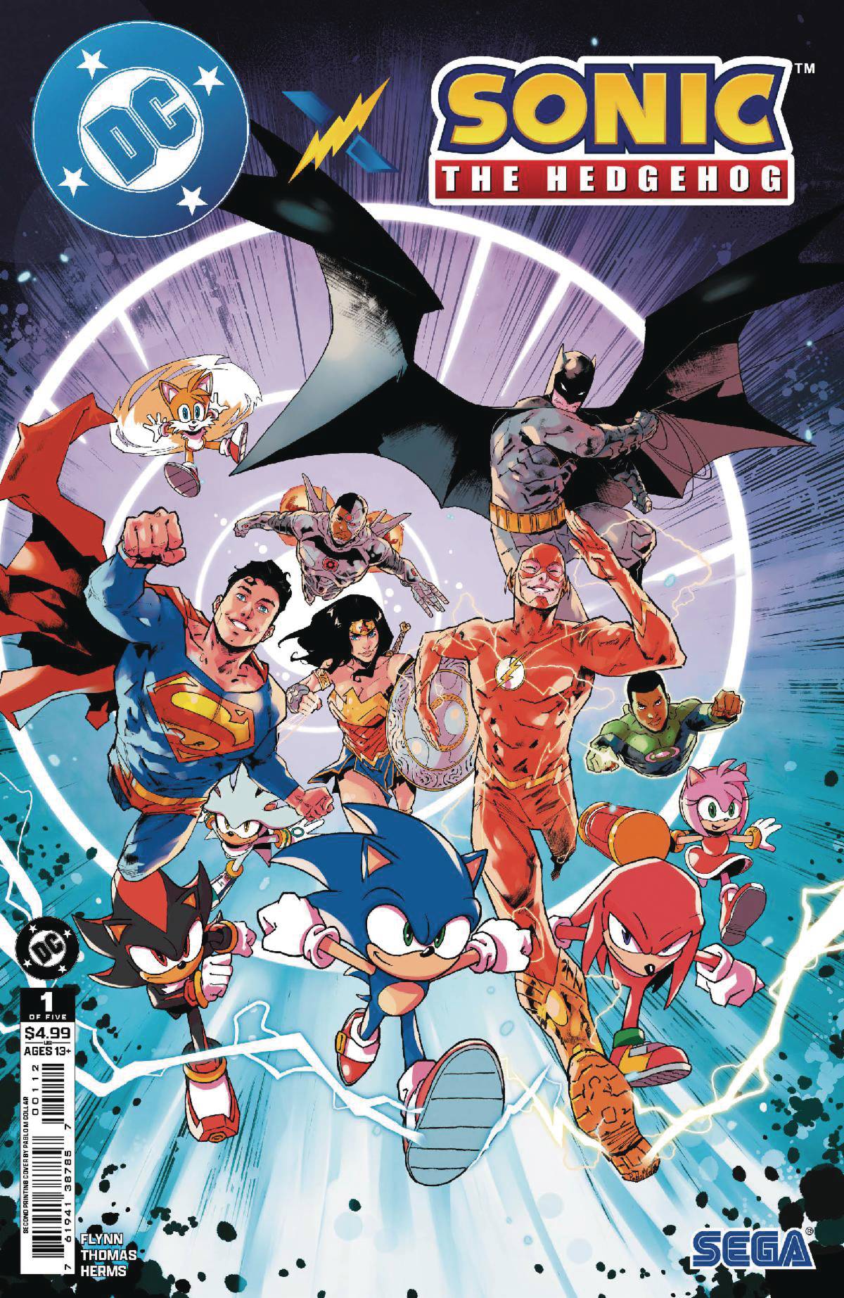DC X SONIC #1 (OF 5) 2ND PRINT CVR A PABLO M COLLAR