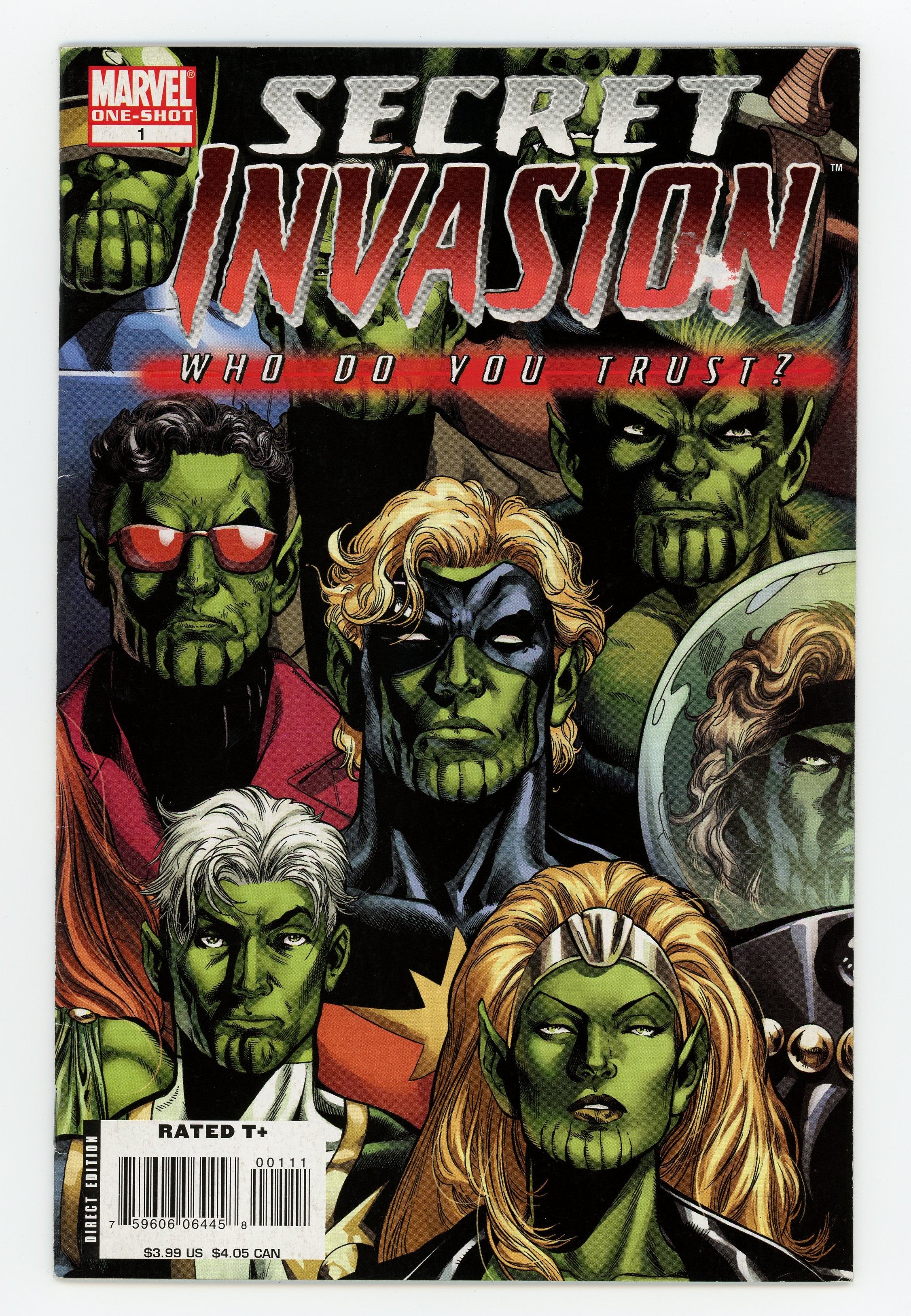 Secret Invasion Poster Book #1 VF ; Marvel Comic Book 