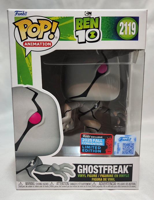 Funko Pop Animation Ben 10 Ghostfreak #2119 2025 Fall Convention