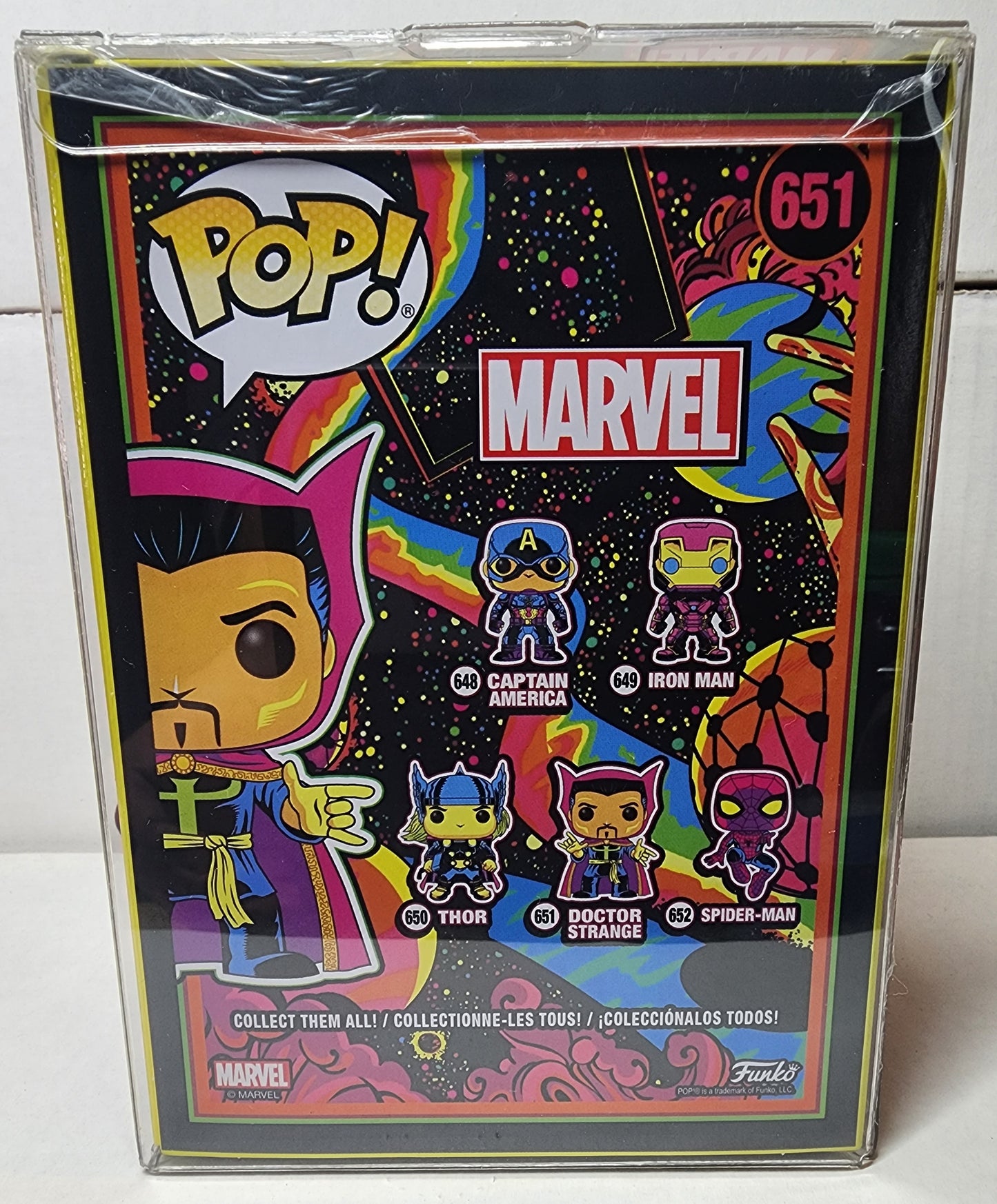POP MARVEL DOCTOR STRANGE #651 BLACKLIGHT VINYL FIGURE