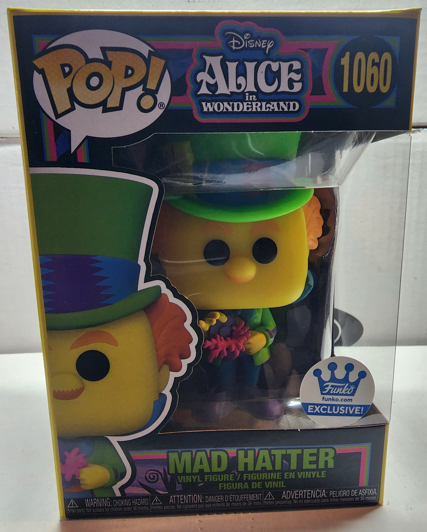 POP ALICE IN WONDERLAND MAD HATER #1060 BLACKLIGHT VINYL FIGURE