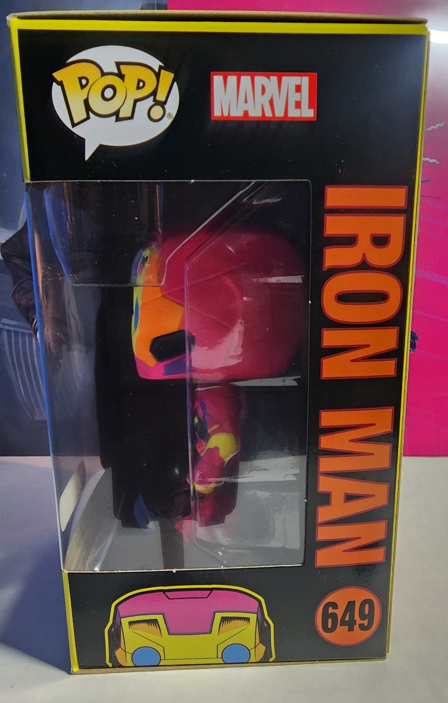 POP MARVEL IRON MAN #649 BLACKLIGHT VINYL FIGURE