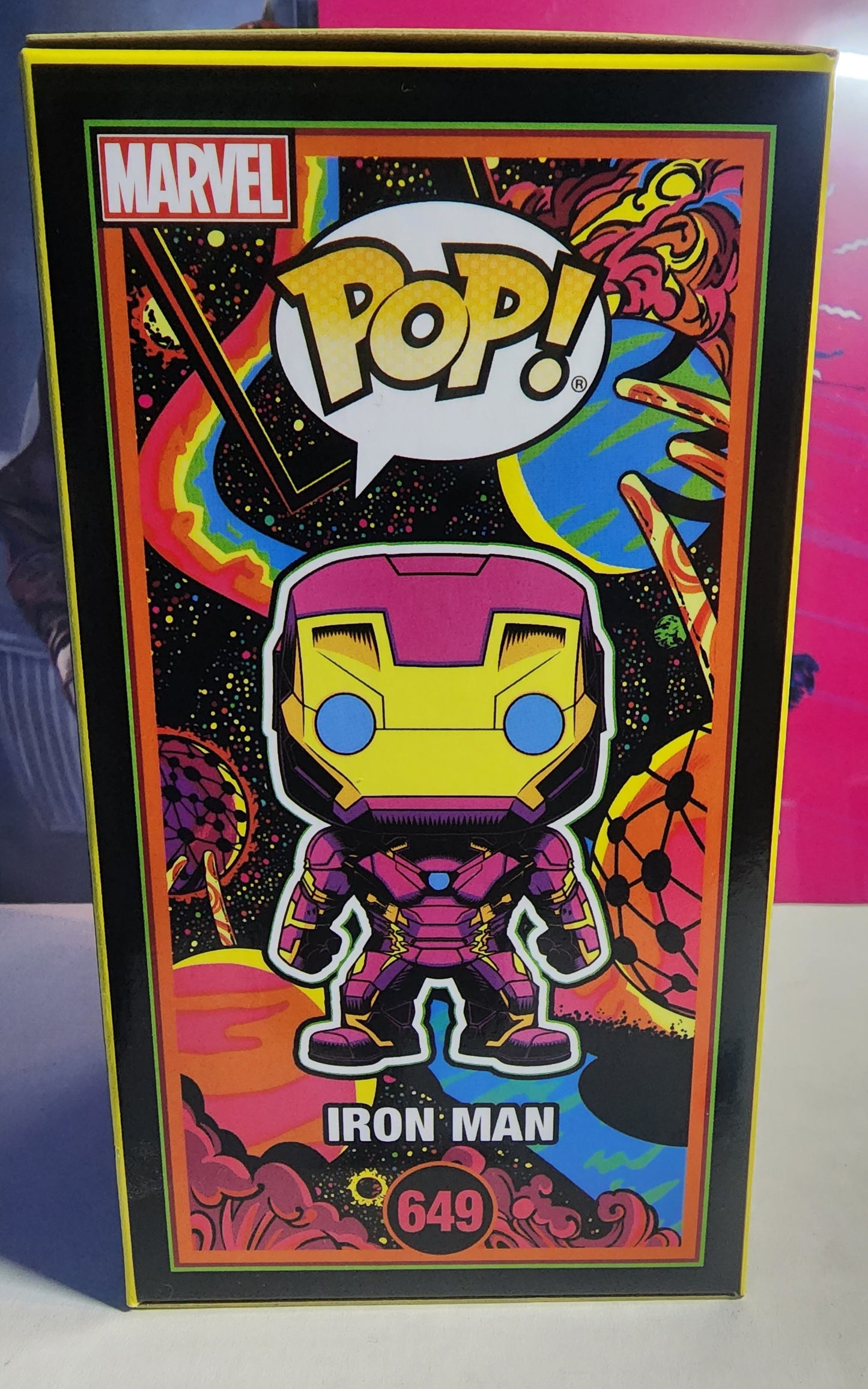 POP MARVEL IRON MAN #649 BLACKLIGHT VINYL FIGURE