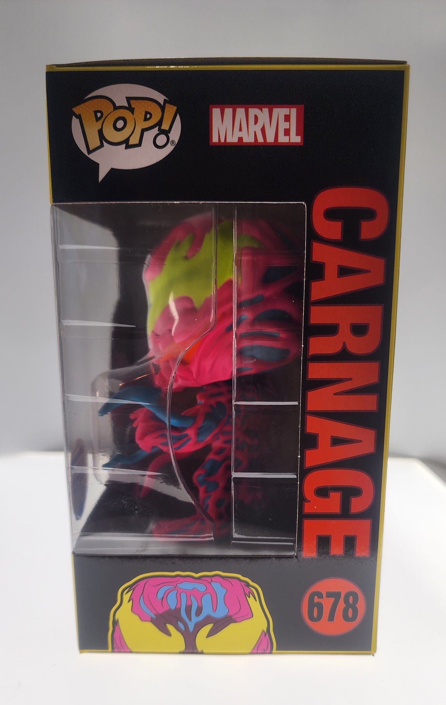 POP MARVEL CARNAGE #678 BLACKLIGHT VINYL FIGURE