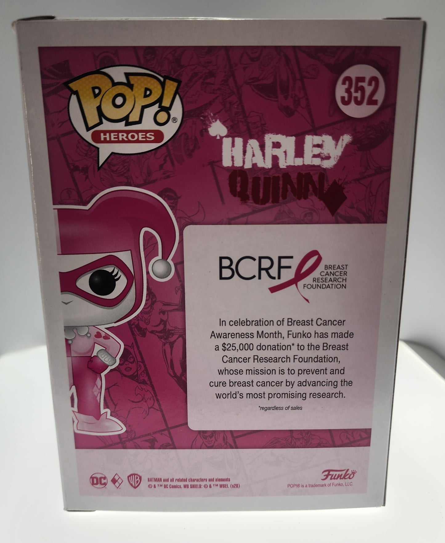 POP HEROES DC COMICS HARLEY QUINN #352 VINYL FIGURE