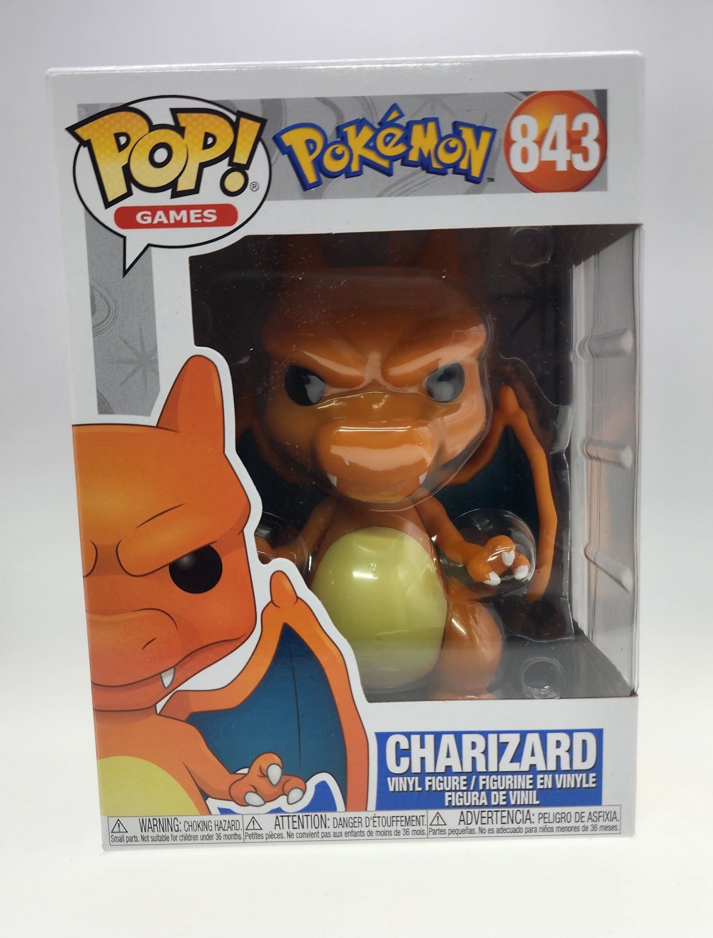 POP GAMES POKEMON CHARIZARD #843 VINYL FIGURE