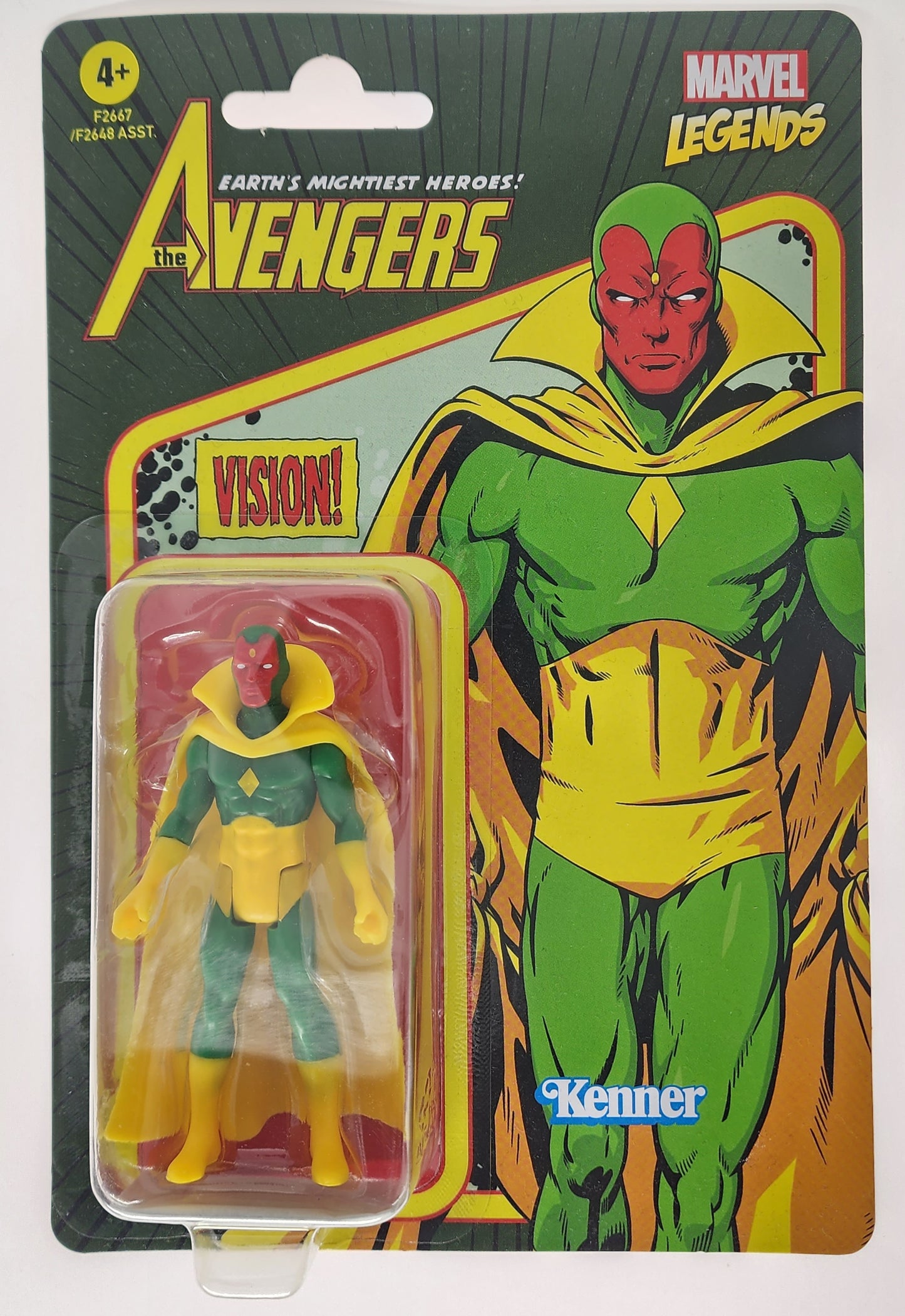 MARVEL LEGENDS RETRO VISION 3 3/4" ACTION FIGURE