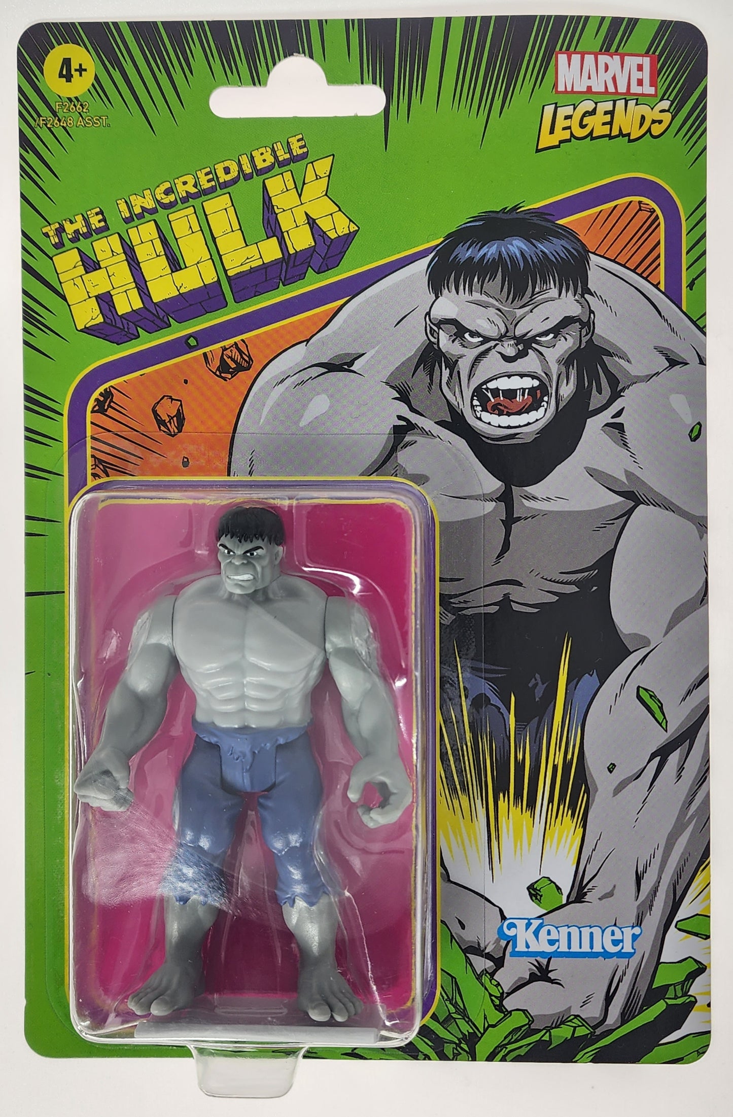MARVEL LEGENDS RETRO INCREDIBLE HULK GREY HULK ACTION FIGURE