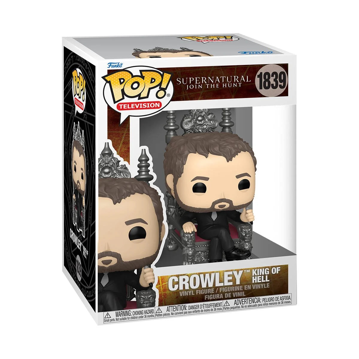 (PRE-ORDER) Supernatural Crowley King of Hell Throne Premium Pop! Vinyl