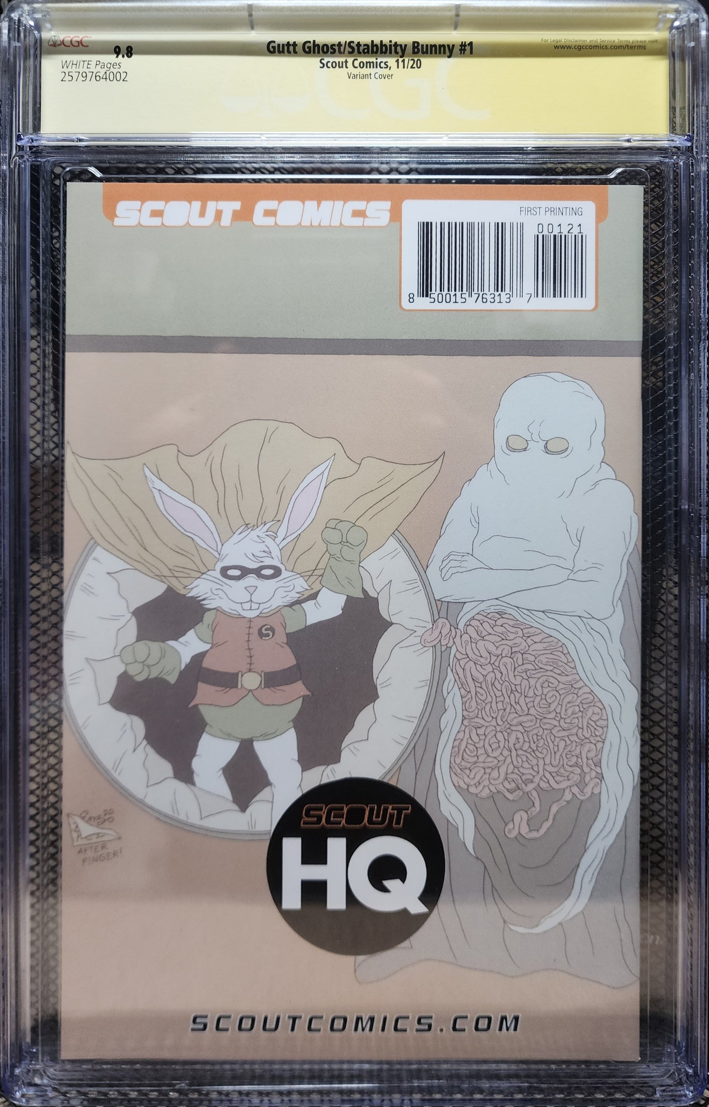 GUTT GHOST/STABBITY BUNNY #1 CGC 9.8 SIGNATURE SERIES