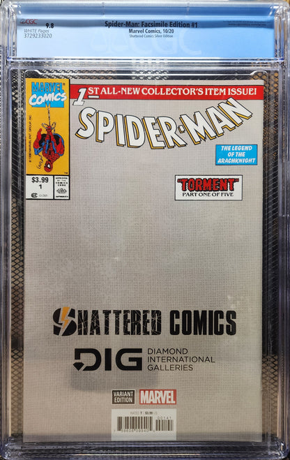 SPIDER-MAN: FACSIMILE EDITION #1 CGC 9.8 SILVER EDITION (2020)