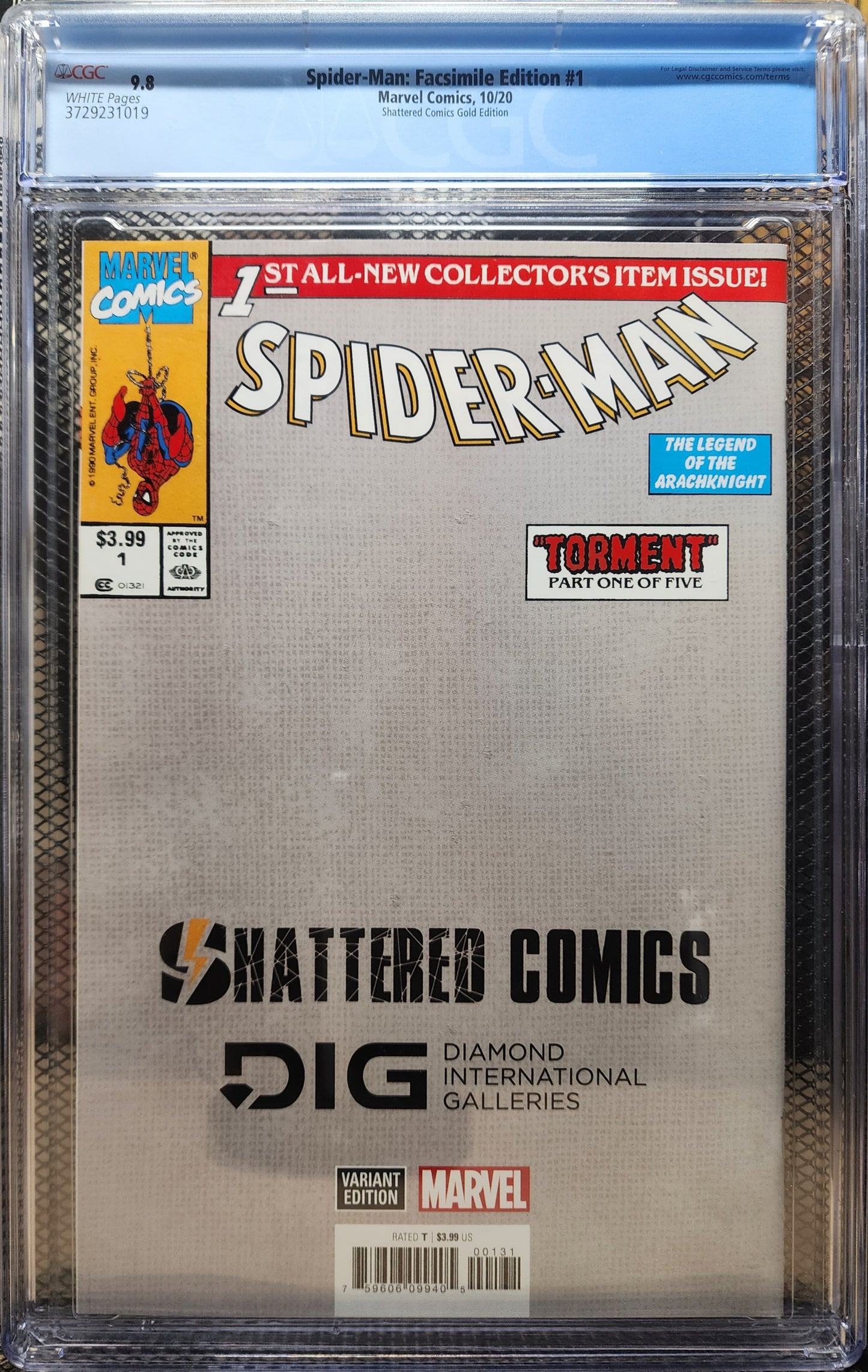 SPIDER-MAN: FACSIMILE EDITION #1 CGC 9.8 GOLD EDITION (2020)