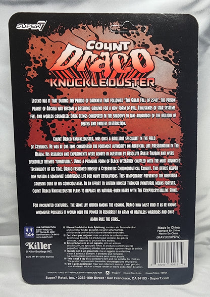 Killer Bootlegs ReAction Figures Count Draco Knuckle Duster Action Figure