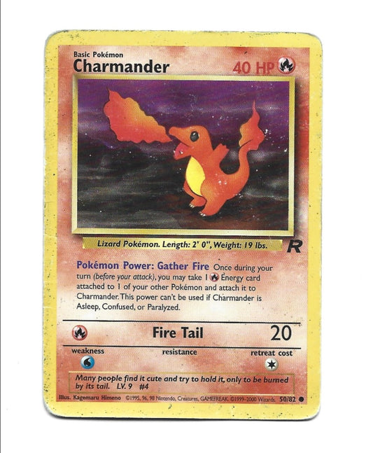Pokemon TCG Team Rocket #50/82 Charmander HP - Vintage