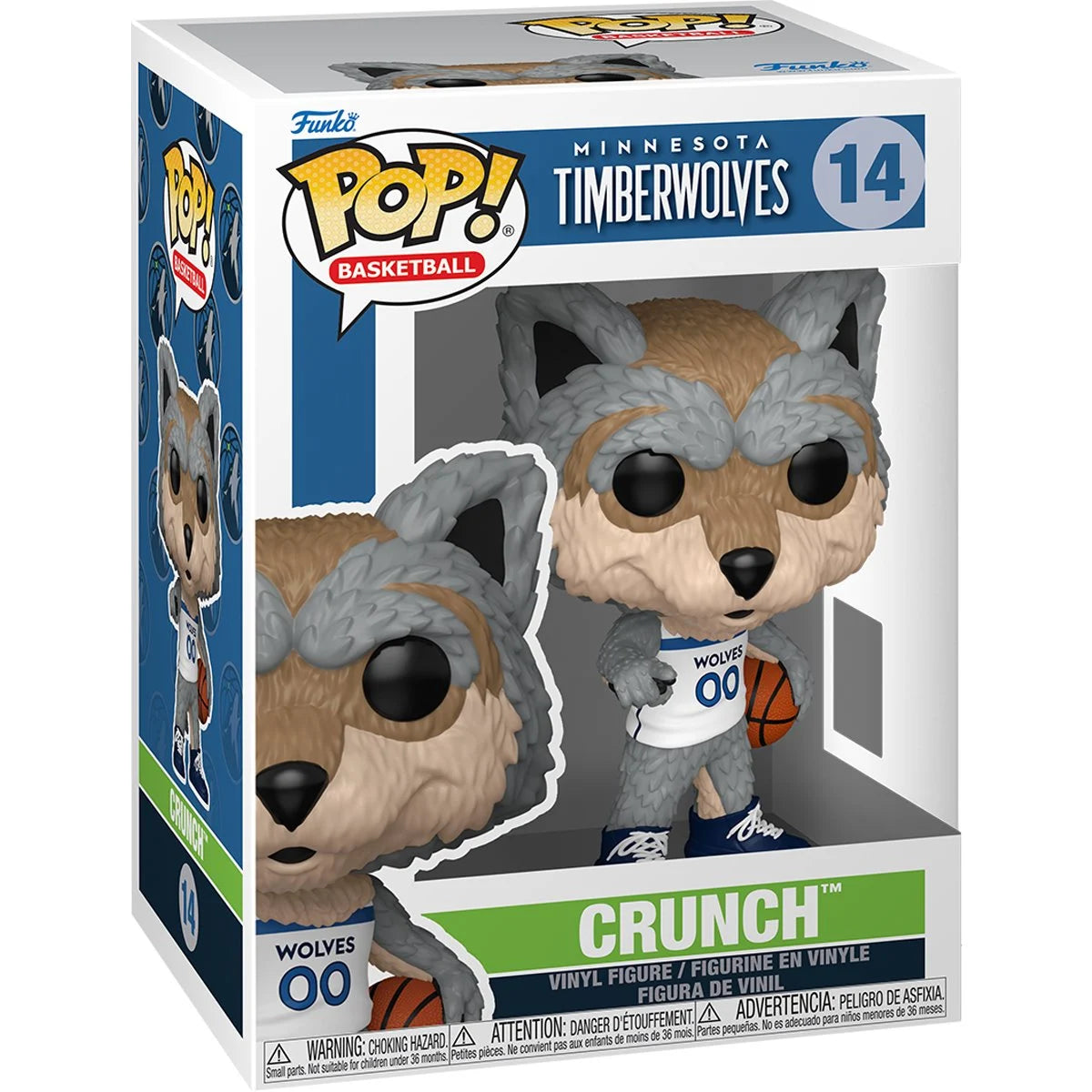 (PRE-ORDER) NBA Mascots Minnesota Timberwolves Crunch Pop! Vinyl Figure