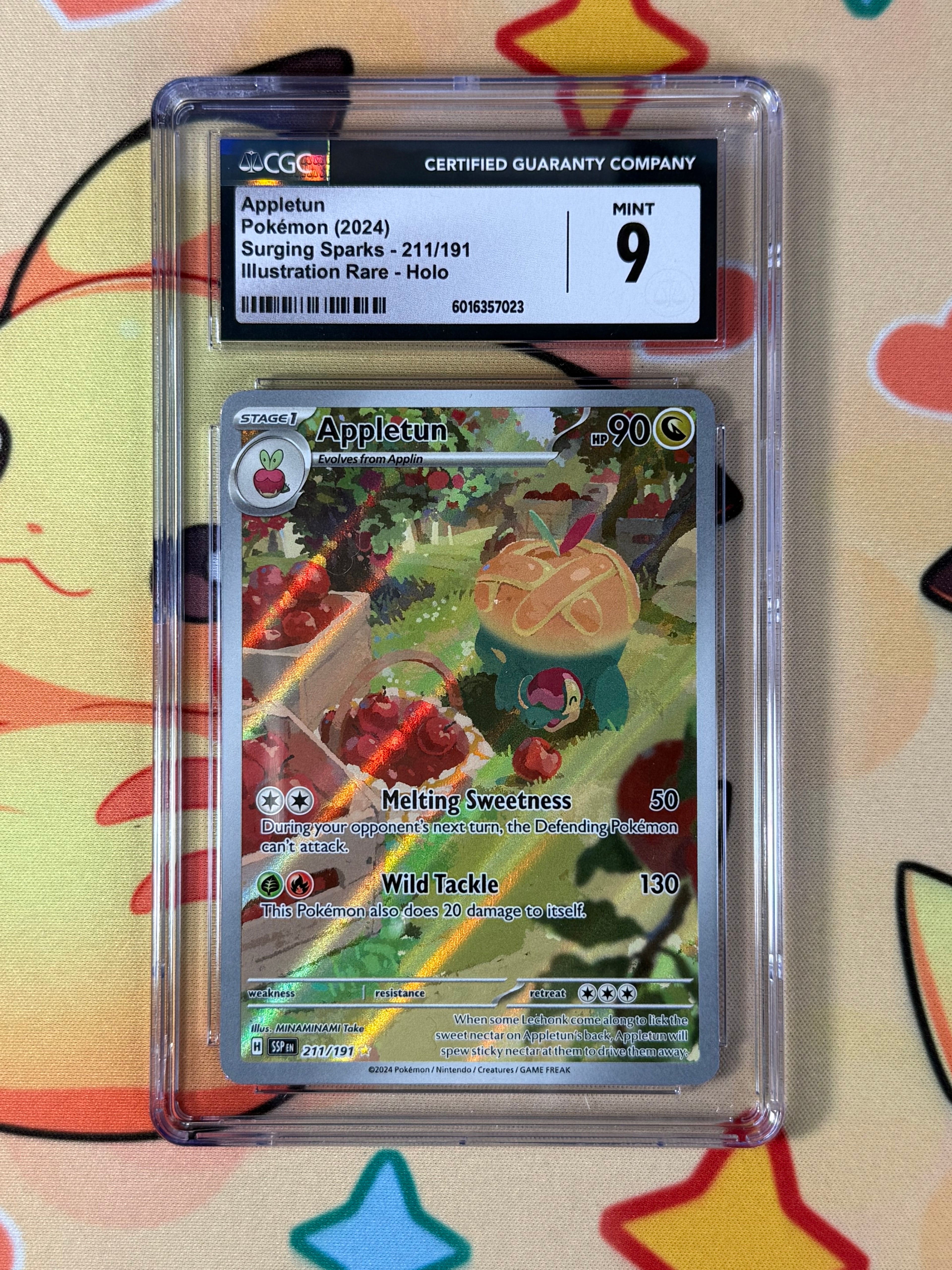 CGC 10 Appletun 211/191 Illustration Rare - Surging Sparks - Pokemon TCG