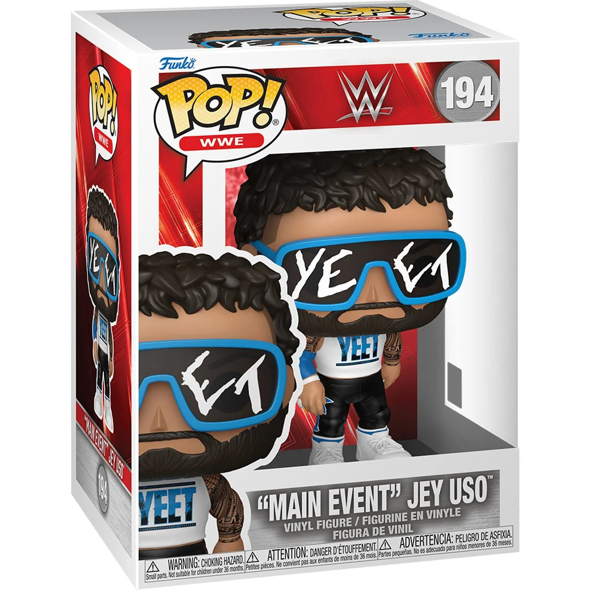 (PRE-ORDER) WWE "Main Event" Jey Uso Funko Pop! Vinyl Figure #194