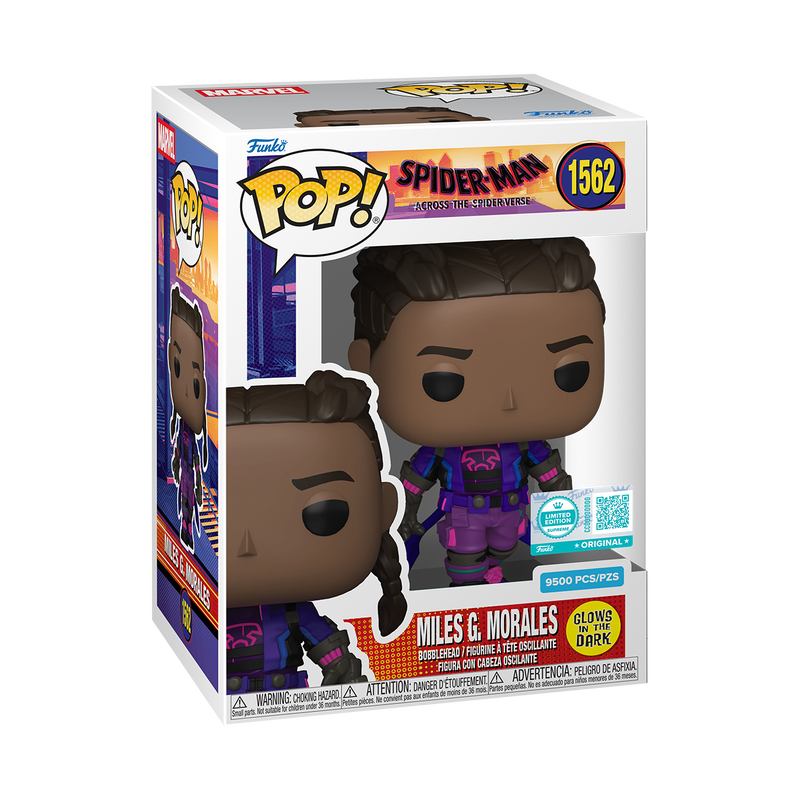 Pop! Spider-Man Across The Spider-Verse Miles G. Morales #1562 Funko Pop! (Glows in the Dark) Limited Edition