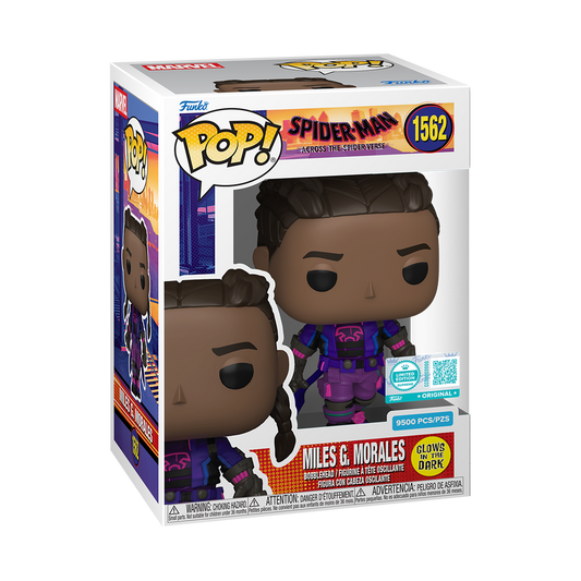 Pop! Spider-Man Across The Spider-Verse Miles G. Morales #1562 Funko Pop! (Glows in the Dark) Limited Edition