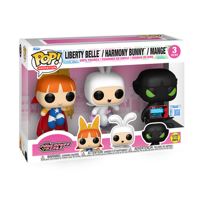 Funko Pop Animation Powerpuff Girls 3 Pack Glow In The Dark 2025 Fall Convention