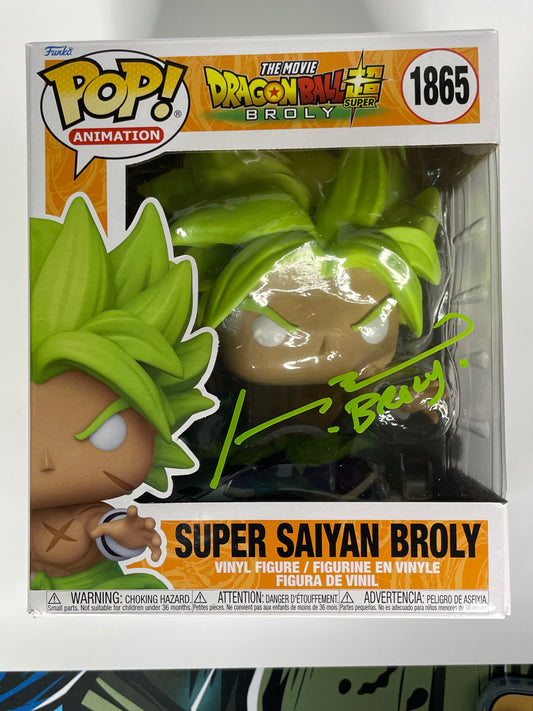 Funko Pop! Dragon Ball Super Broly #1865 Signed JSA