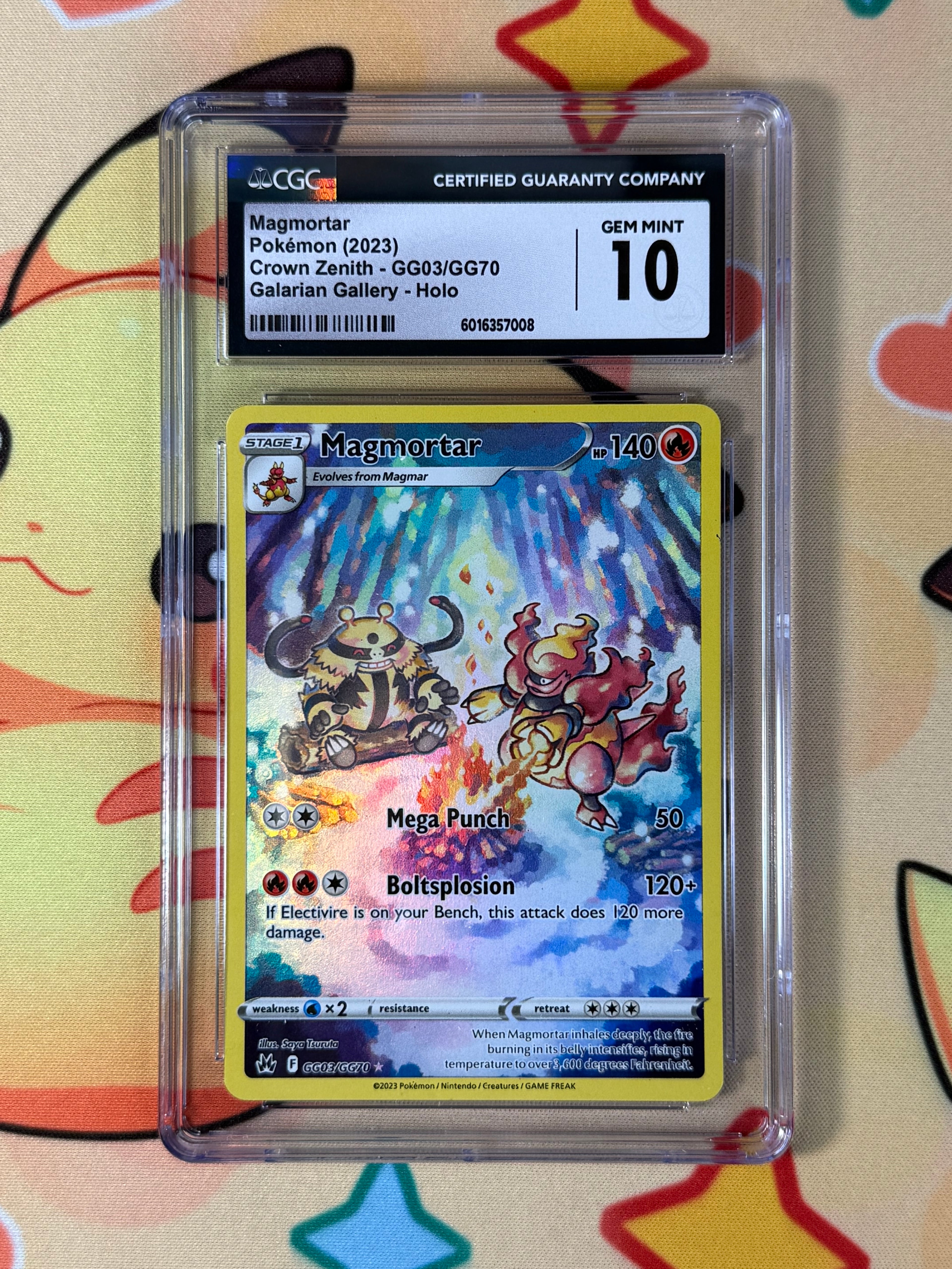 Magmortar #GG03/GG70 CGC 10 - 2023 Pokemon Crown Zenith Galarian Gallery