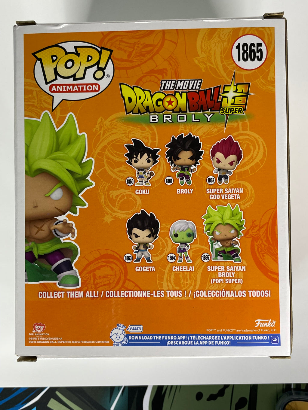 Funko Pop! Dragon Ball Super Broly #1865 Signed JSA